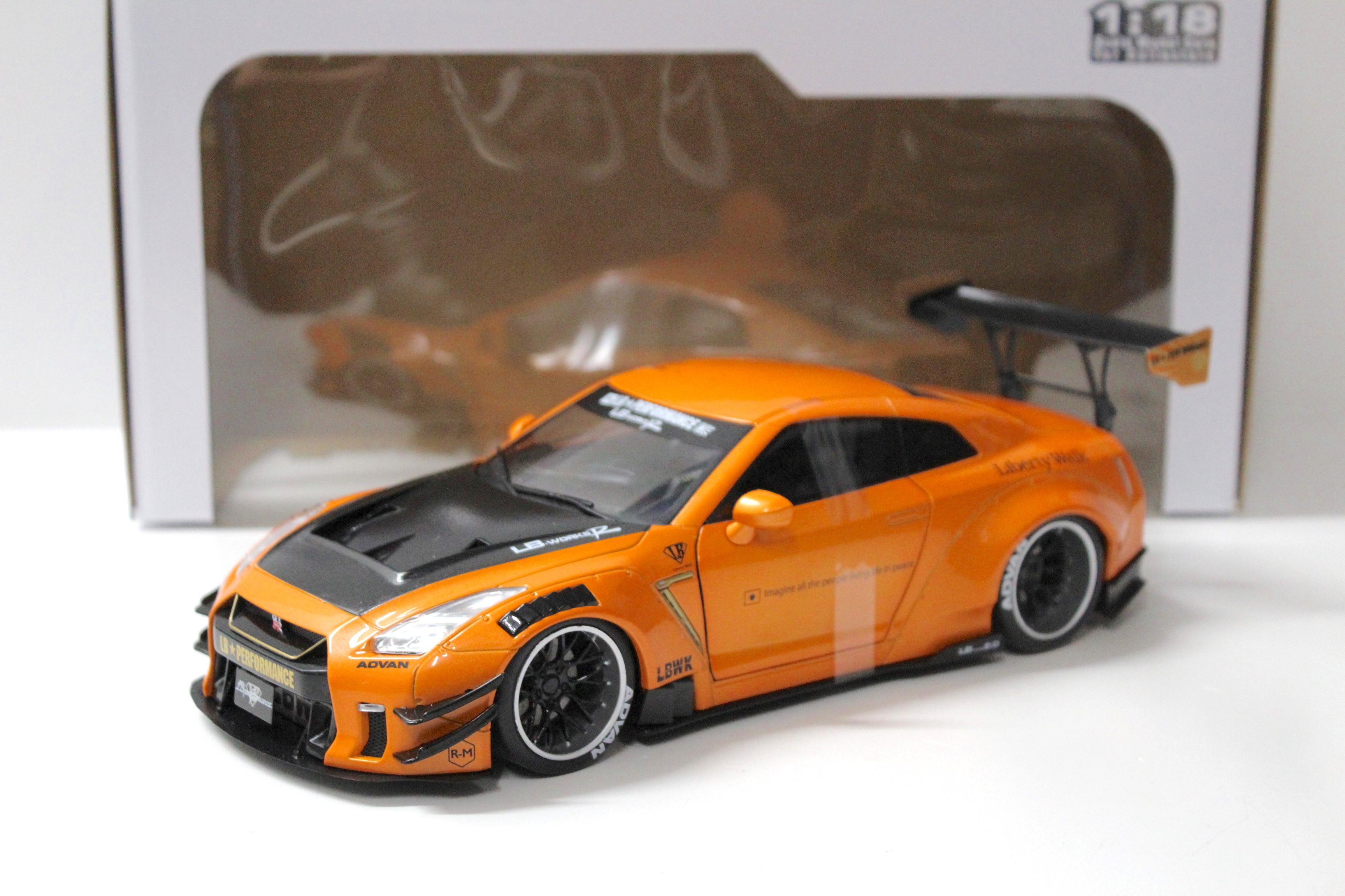 1:18 Solido Nissan GT-R (R35) Liberty Walk LB Performance Type 2 orange 