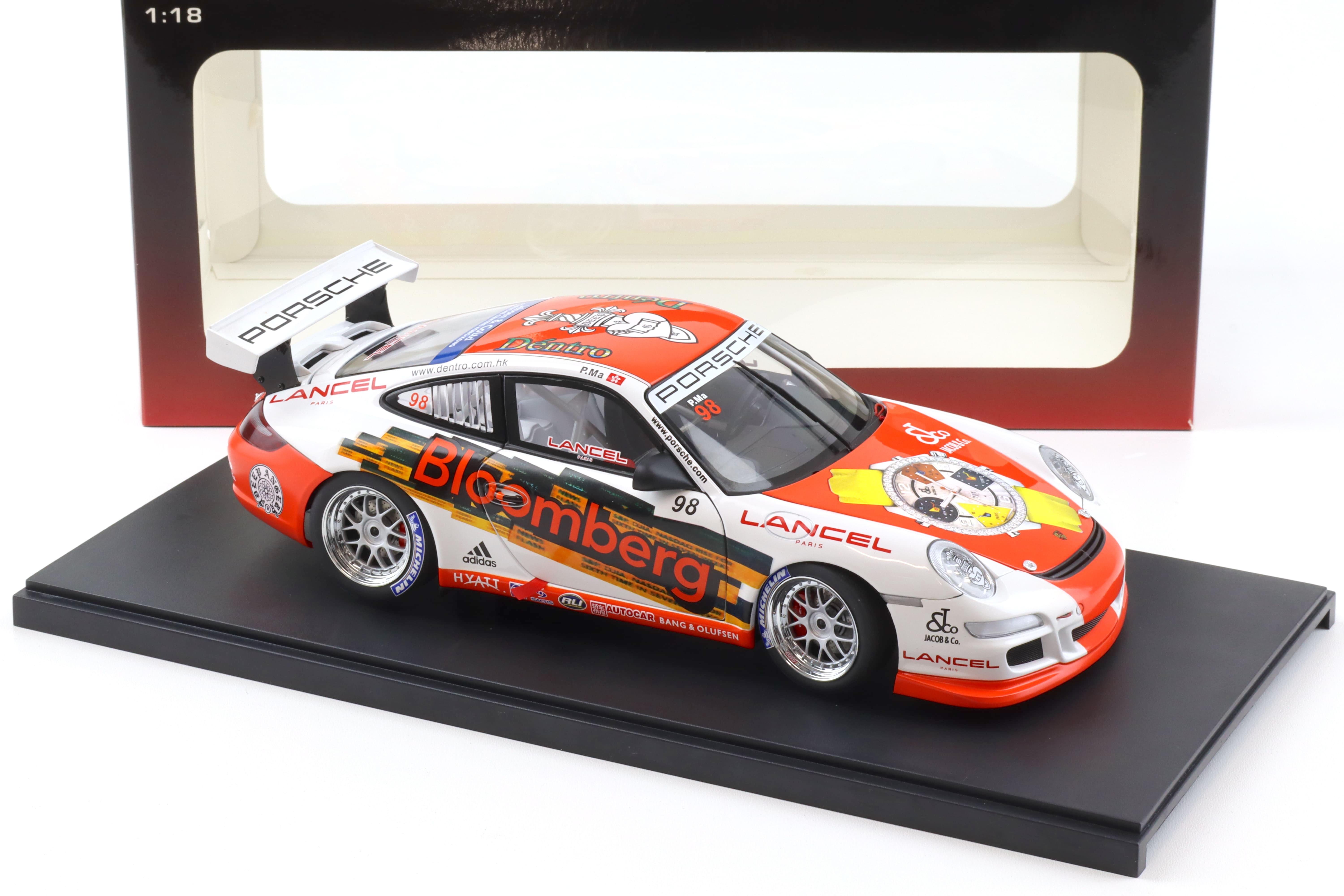 1:18 AUTOart Porsche 911 (997) GT3 CUP 2006 P.MA #98 Bloomberg 80689