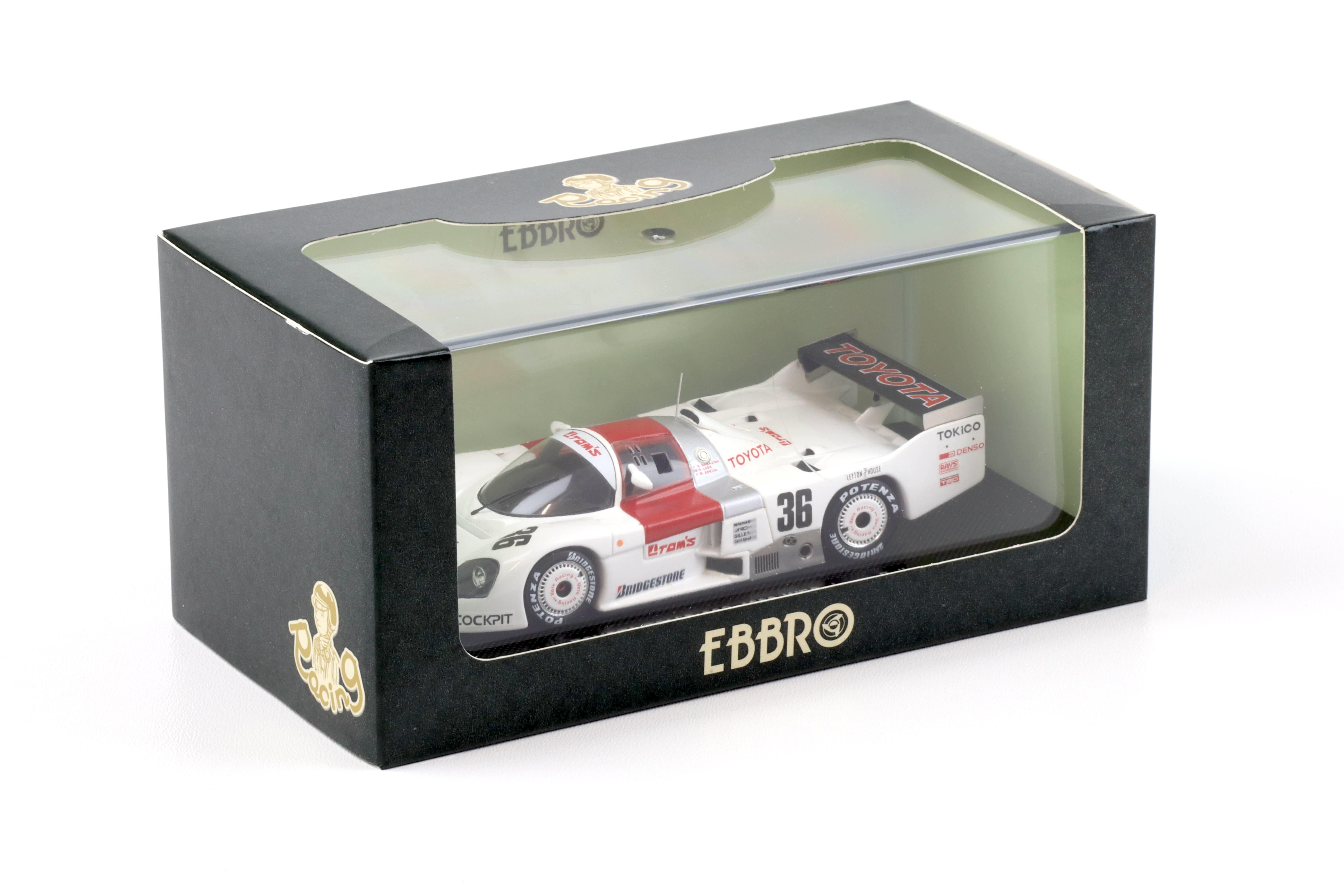 1:43 Ebbro Toyota TOM'S 86C WEC Japan 1986 Fuji Nakajima/Lees/Sekiya #36