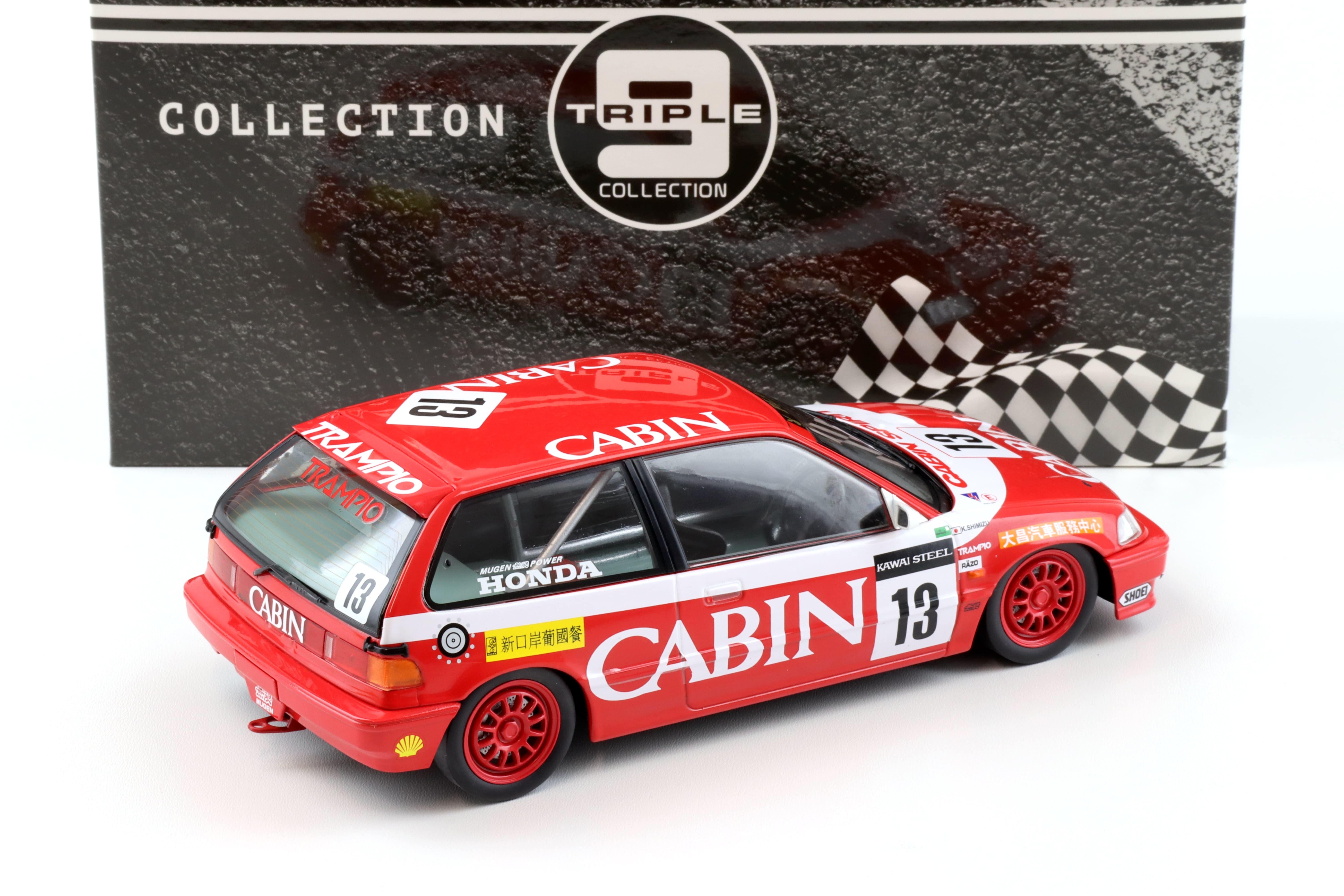 1:18 Triple9 Honda Civic EF3 #13 Team CABIN Macau GP 1988 red T9-1800107