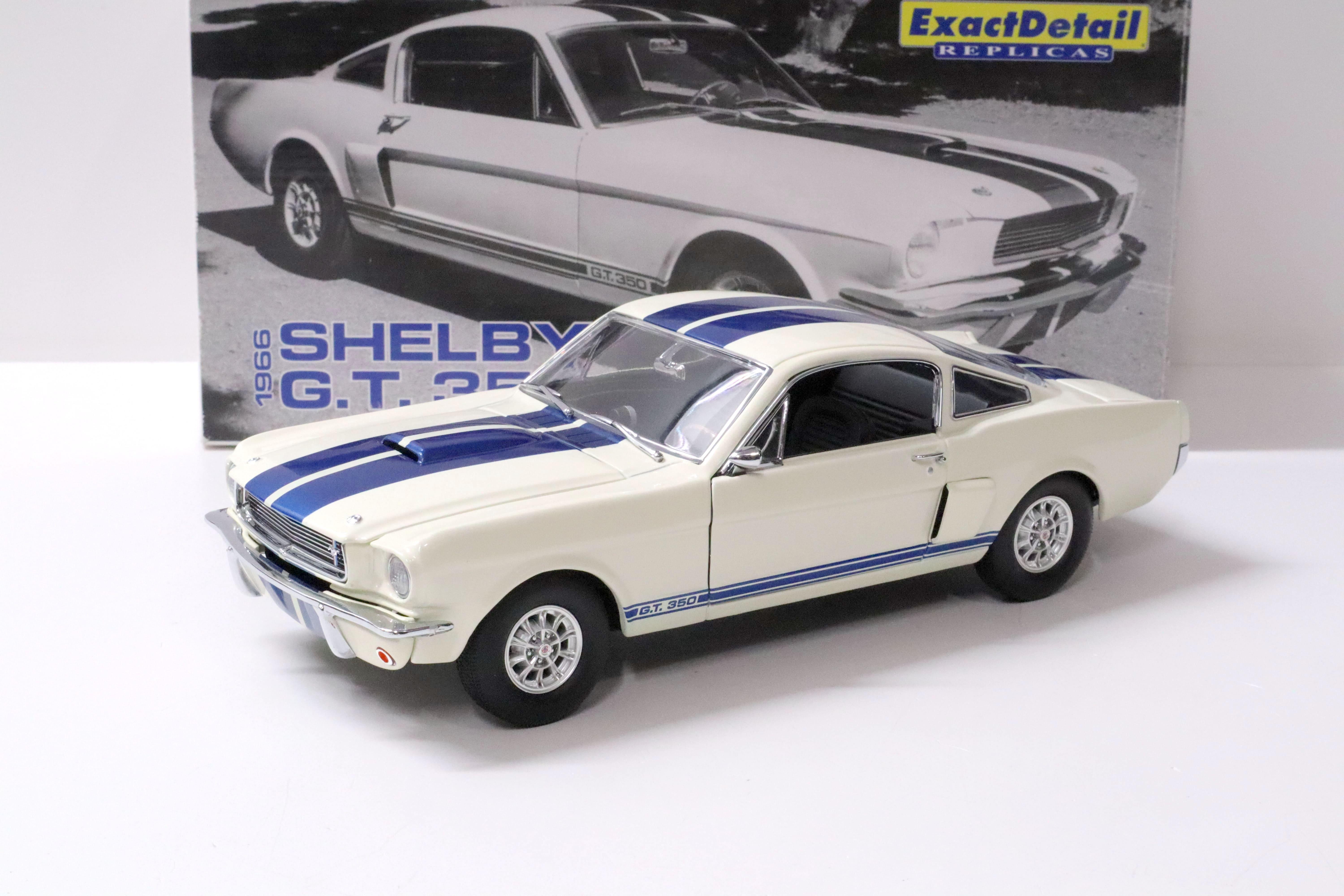 1:18 Exact Detail Shelby GT 350 Coupe 1966 white/ blue stripes