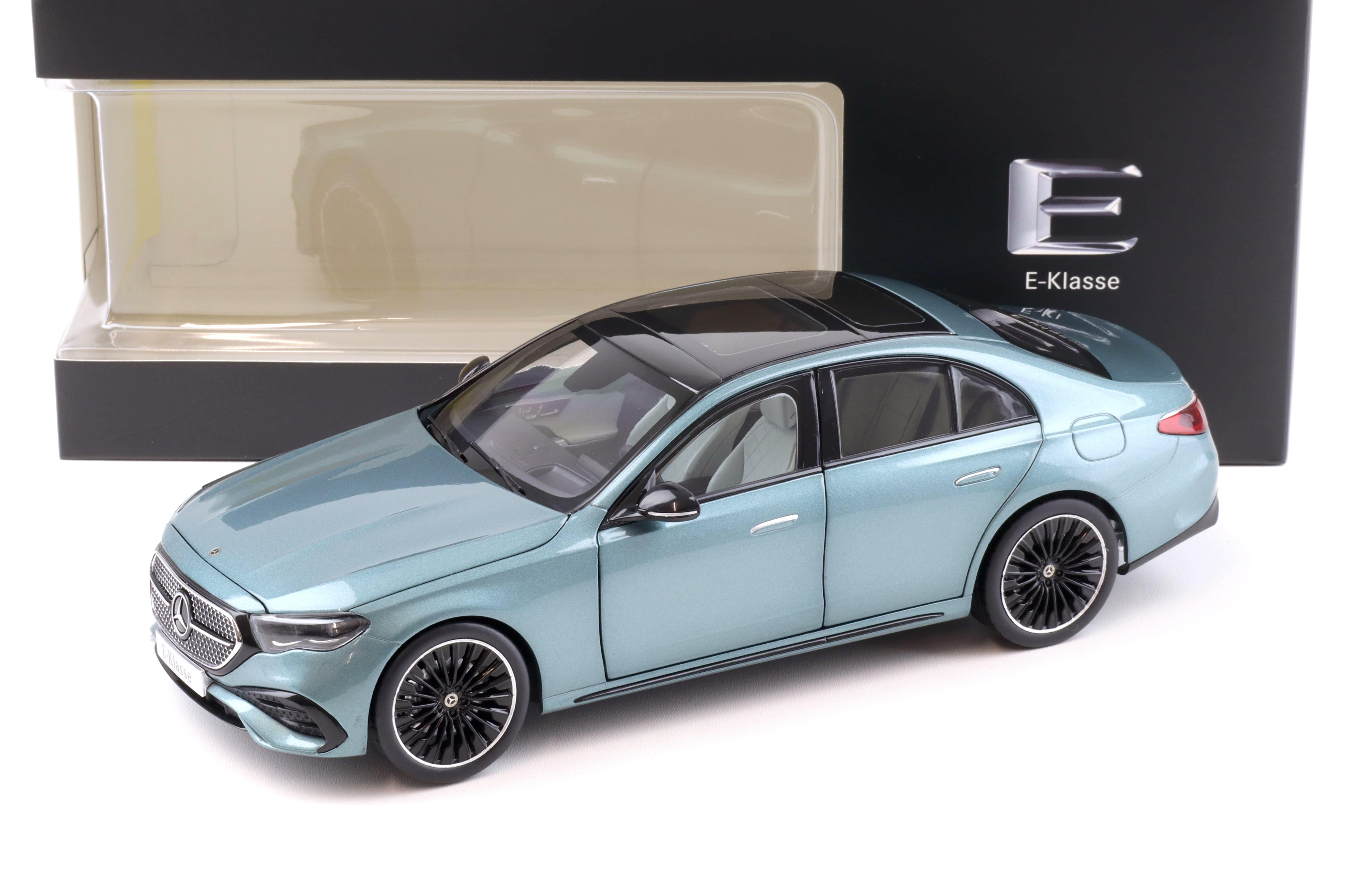 1:18 iScale Mercedes E-Klasse Limousine W214 AMG Line verde silver DEALER VERSION