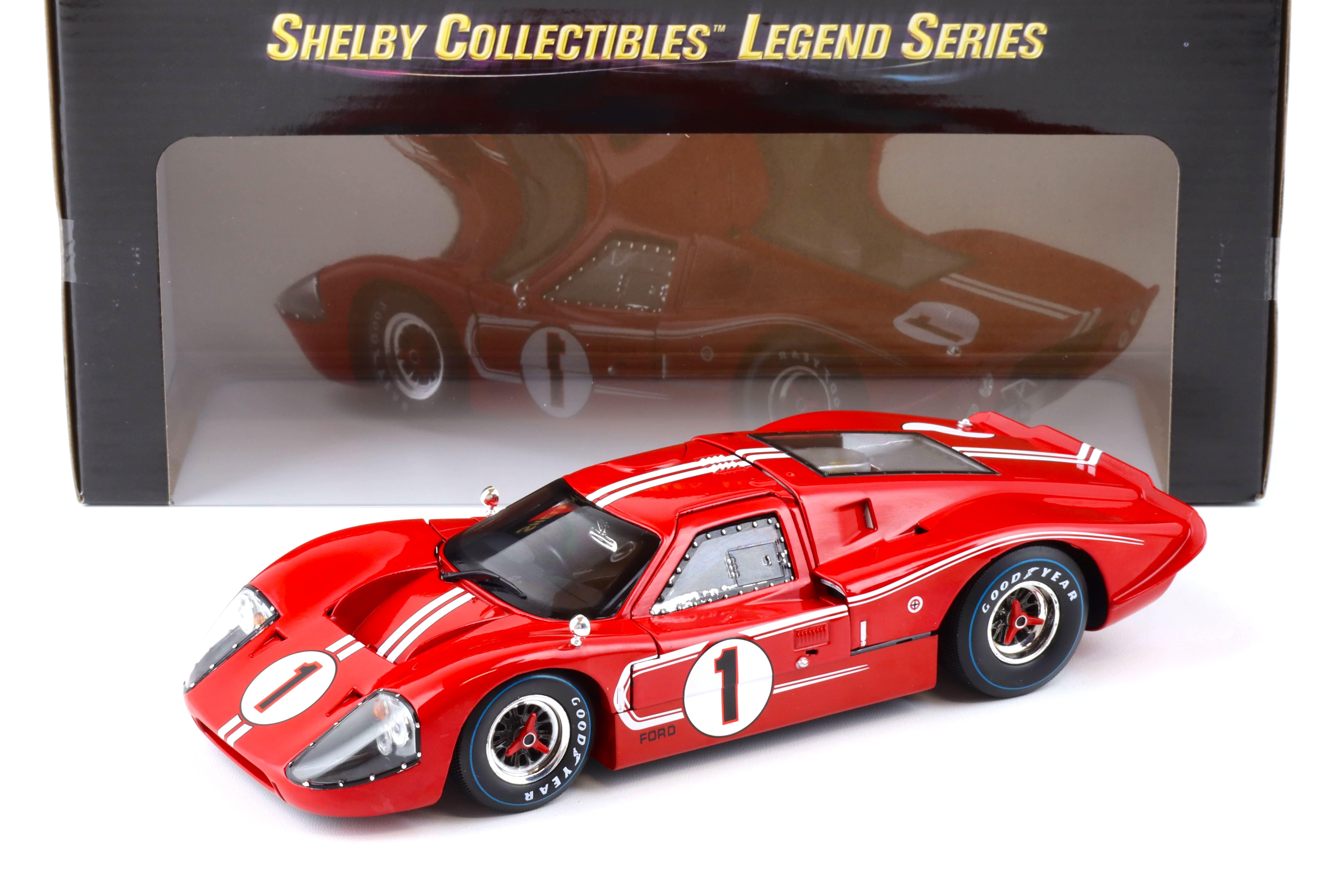 1:18 Shelby Collectibles Ford GT40 MKIV Winner 24h Le Mans 1967 Gurney/Foyt #1