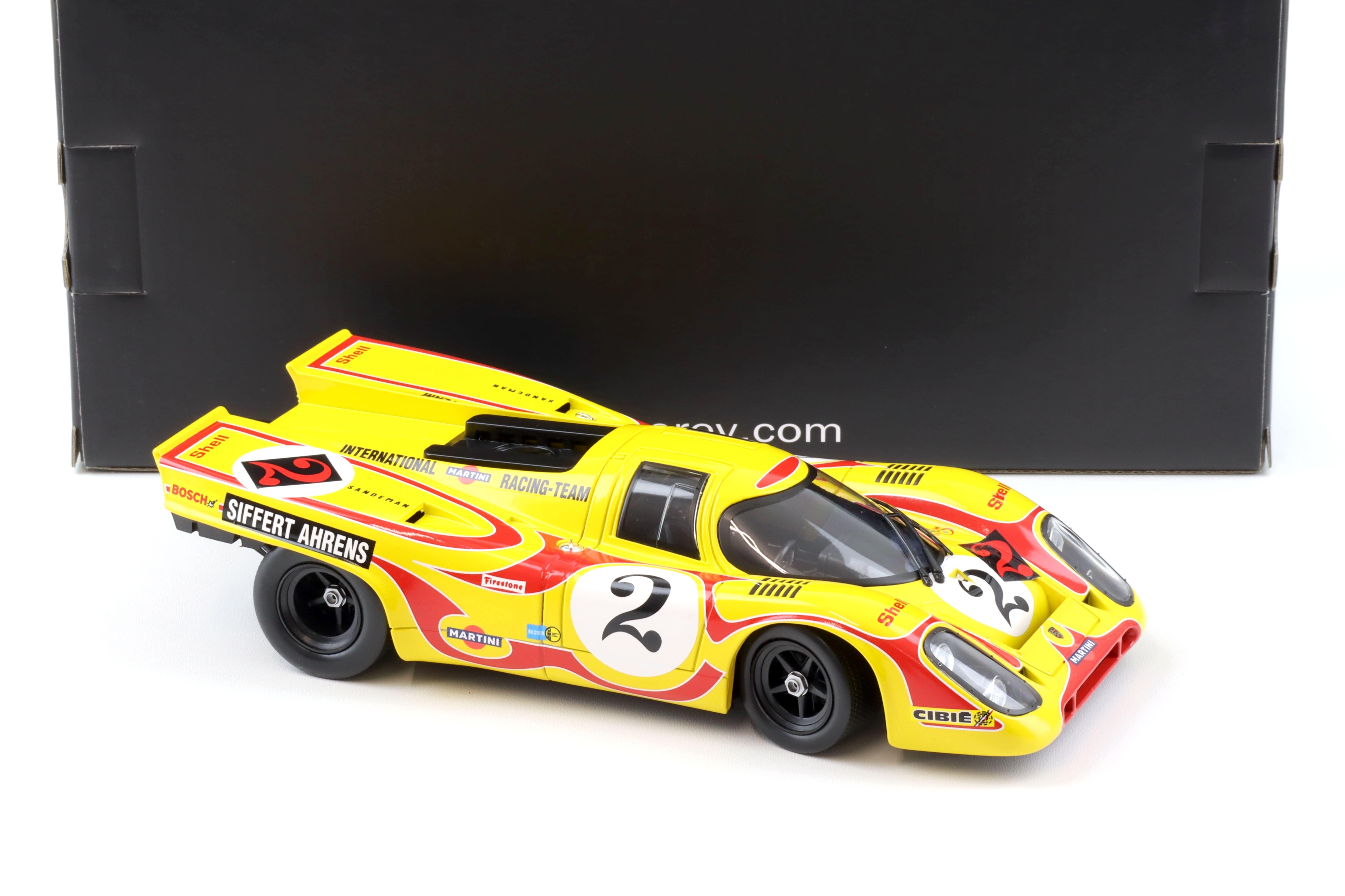 1:18 Norev Porsche 917K Team AAW Martini #2 Siffert/ Ahrens 9h Kyalami 1970