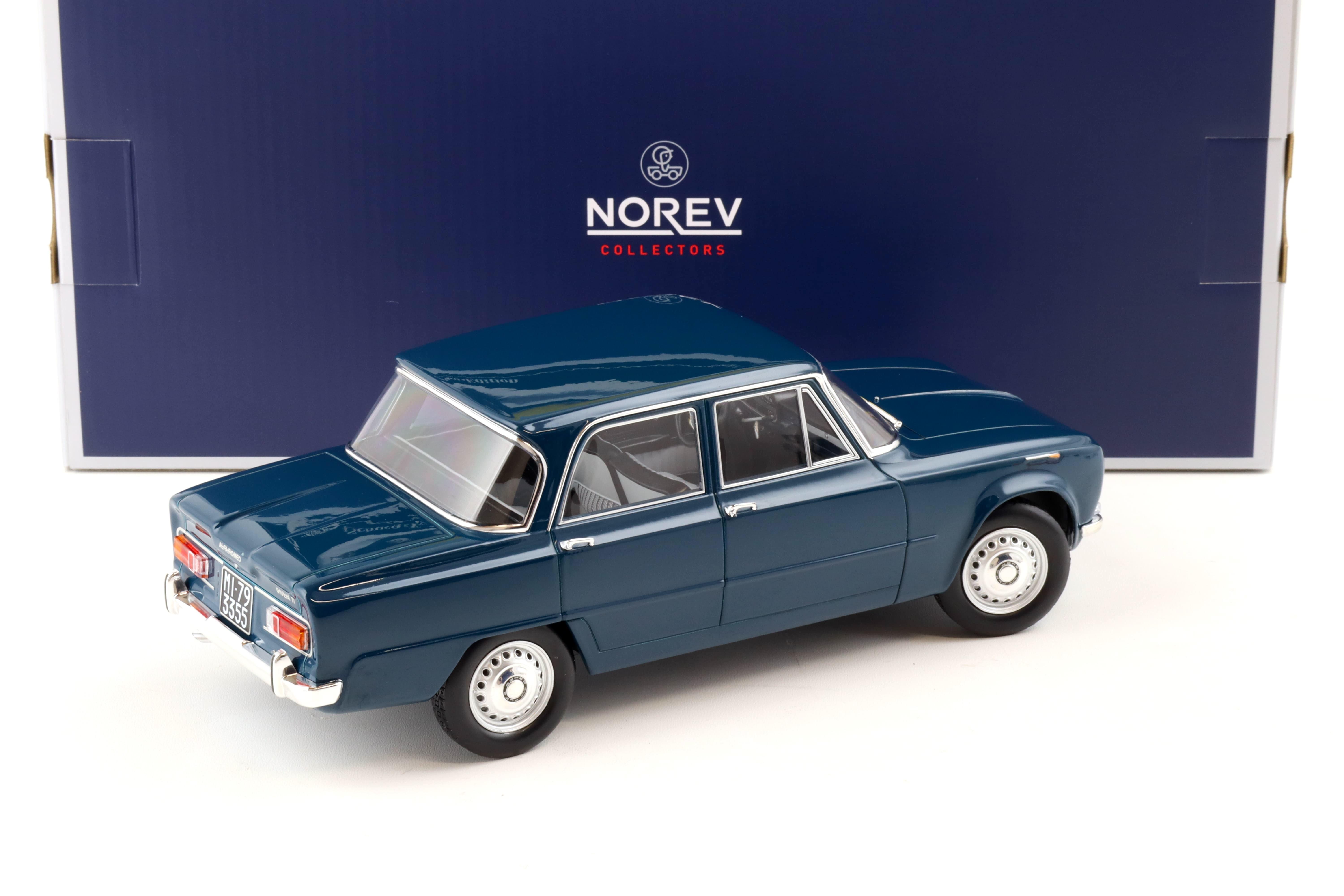 1:18 Norev Alfa Romeo Giulia TI 1964 Petrol blue 187971