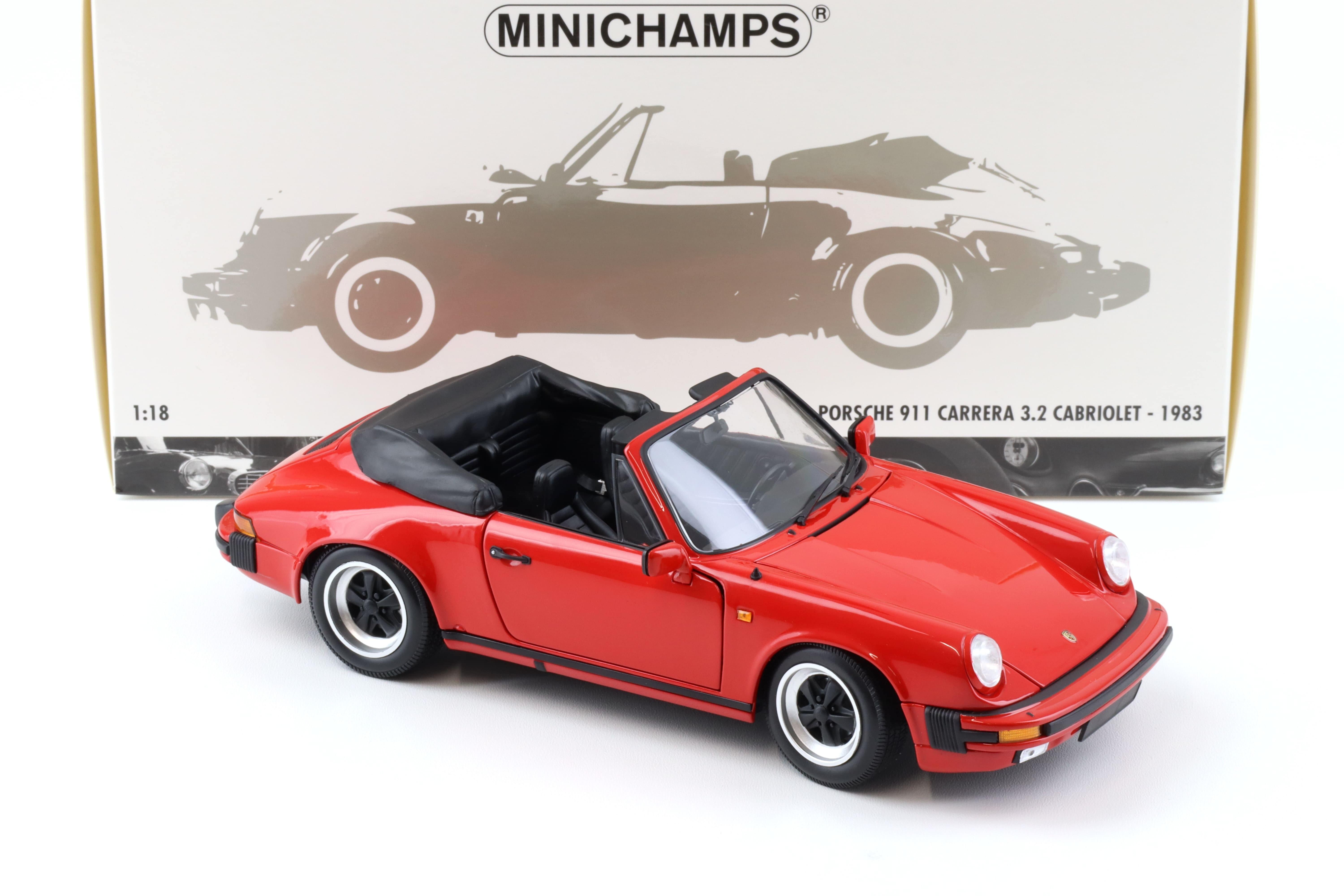 1:18 Minichamps Porsche 911 Carrera 3.2 Cabriolet 1983 red