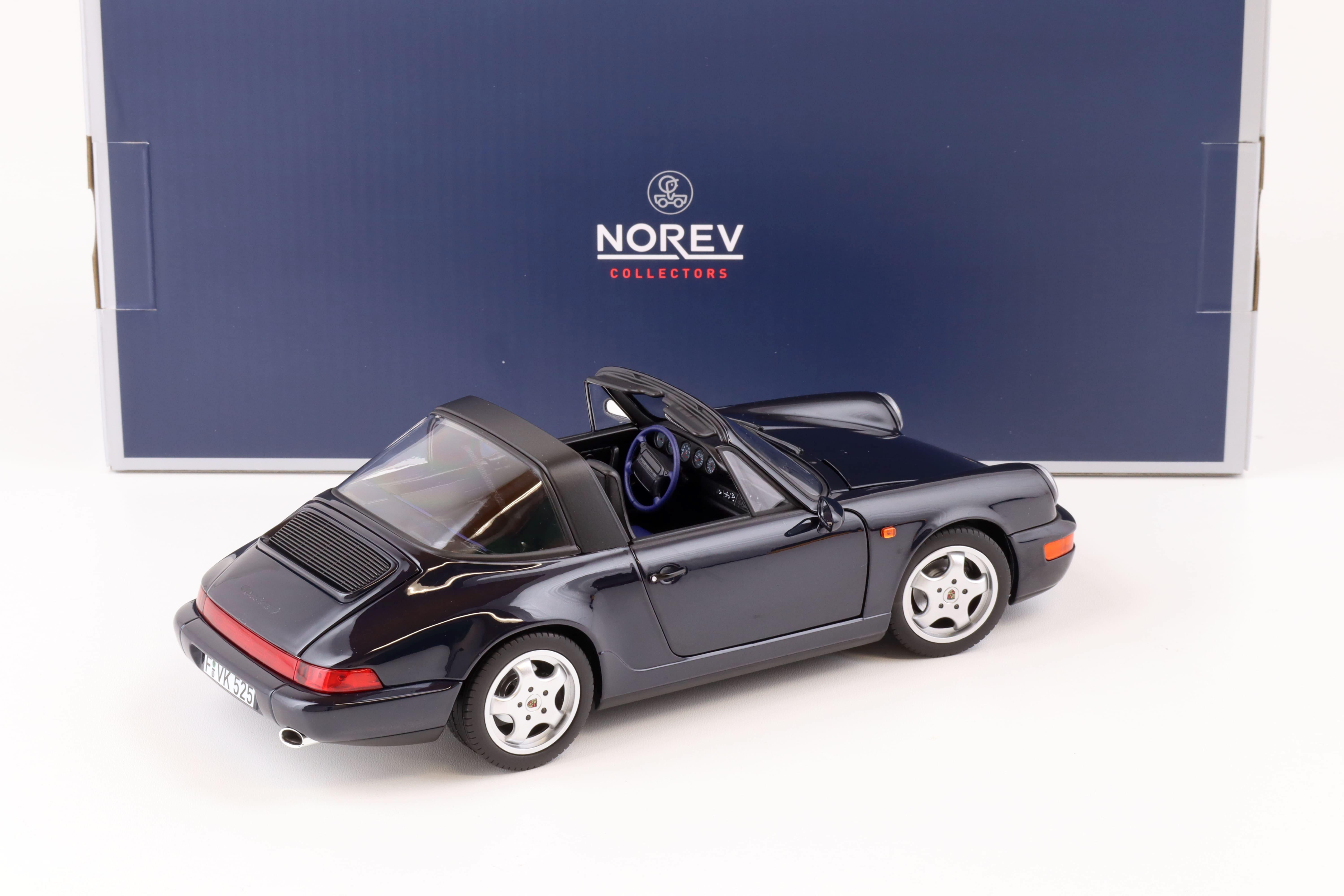 1:18 Norev Porsche 911 (964) Carrera 4 Targa 1991 blue metallic