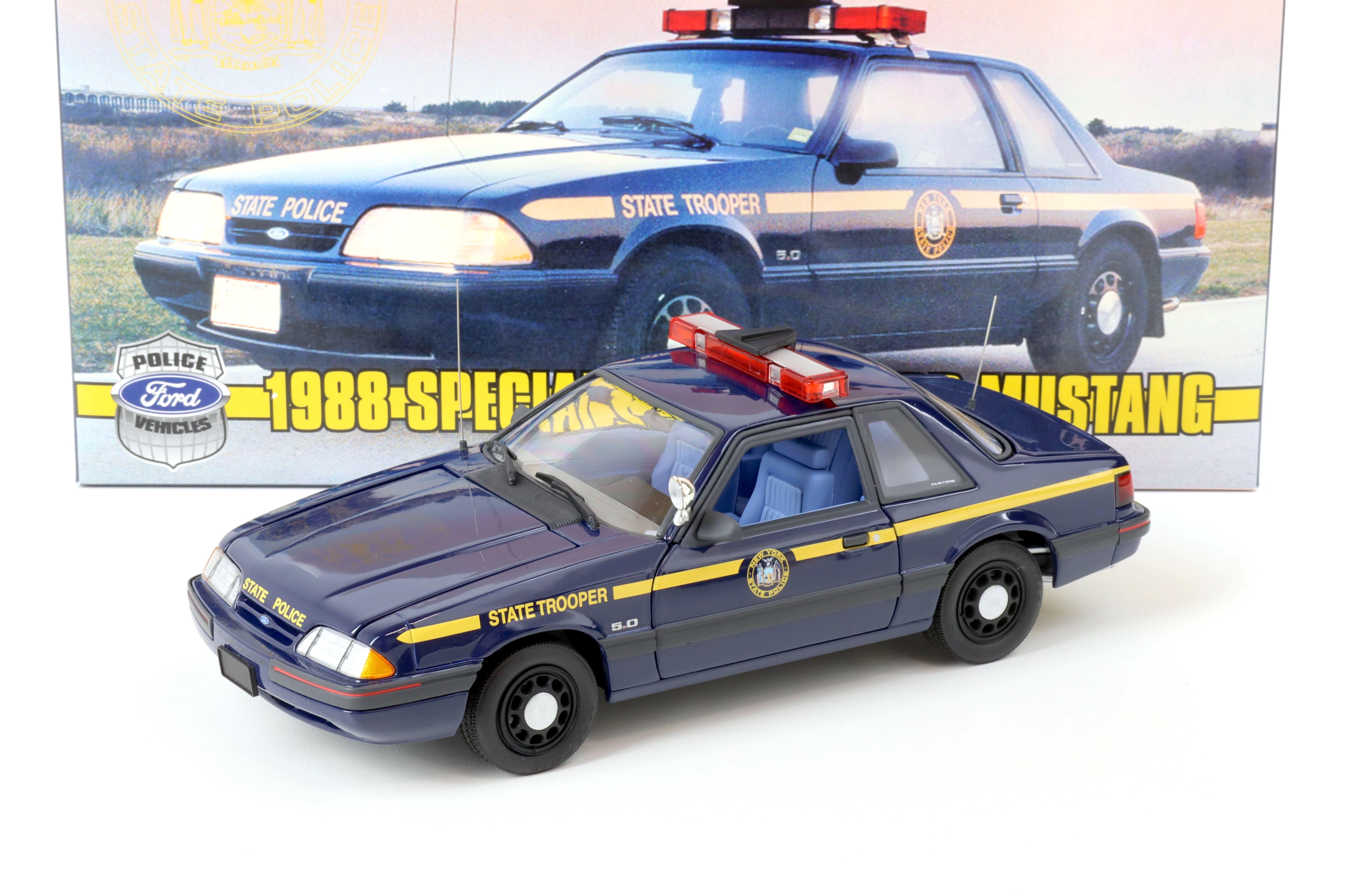 1:18 GMP 1988 Ford Mustang 5.0 Coupe New York State Police Special Service