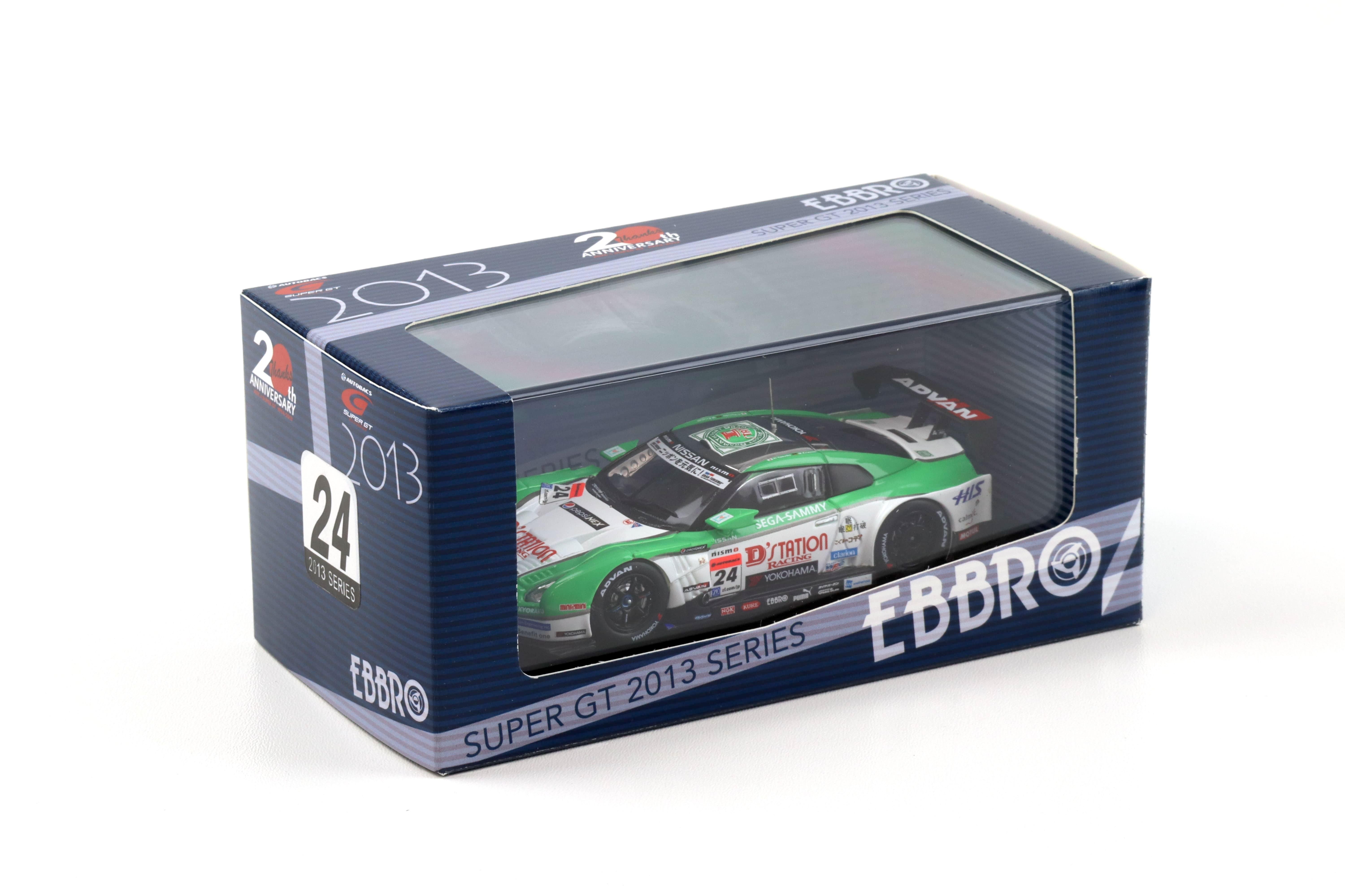 1:43 Ebbro Nissan GT-R Super GT500 D'station ADVAN GT-R LDF 2013 #24 Yasuda/ Krumm