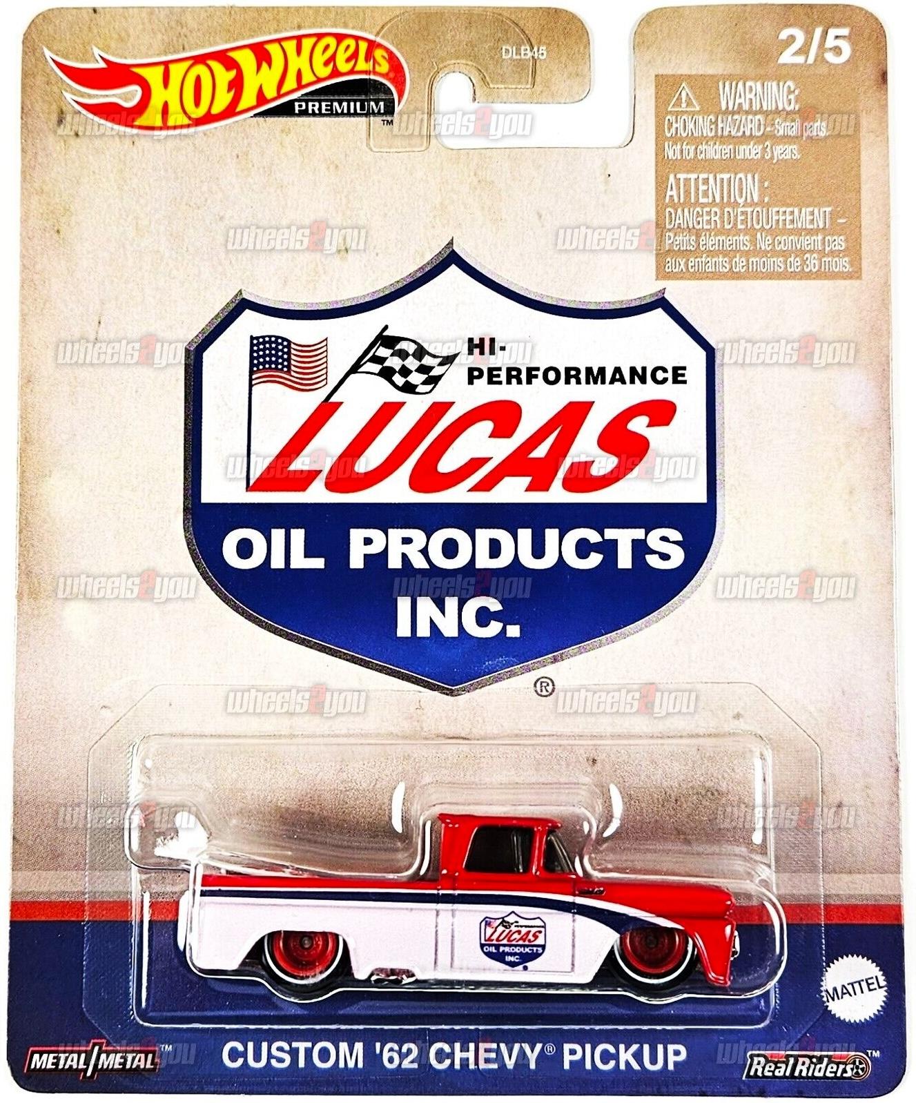 1:64 Hot Wheels Premium 2023 Pop Culture 979U Custom '62 Chevy Pickup LUCAS Oil