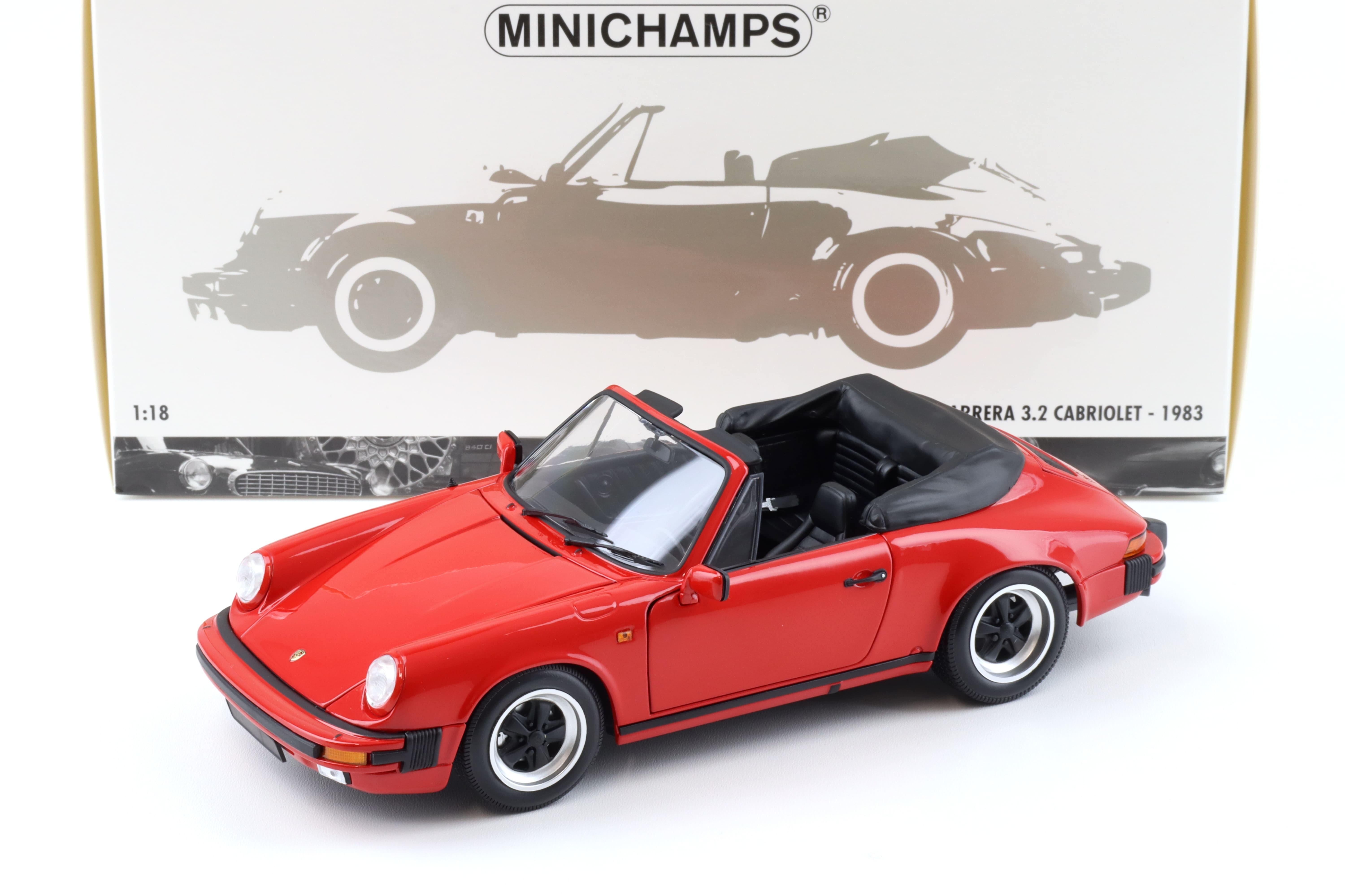 1:18 Minichamps Porsche 911 Carrera 3.2 Cabriolet 1983 red