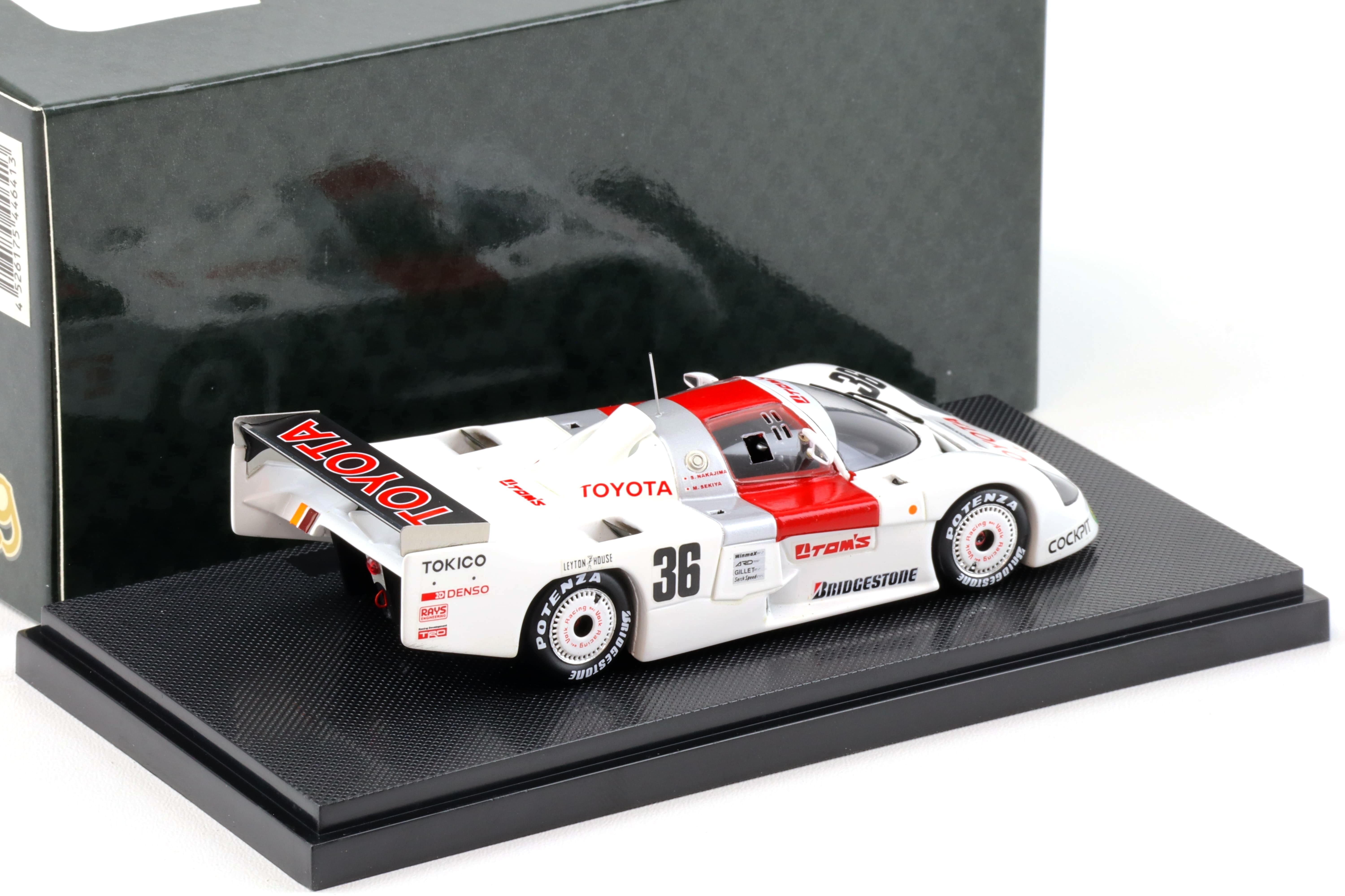 1:43 Ebbro Toyota TOM'S 86C WEC Japan 1986 Fuji Nakajima/Lees/Sekiya #36