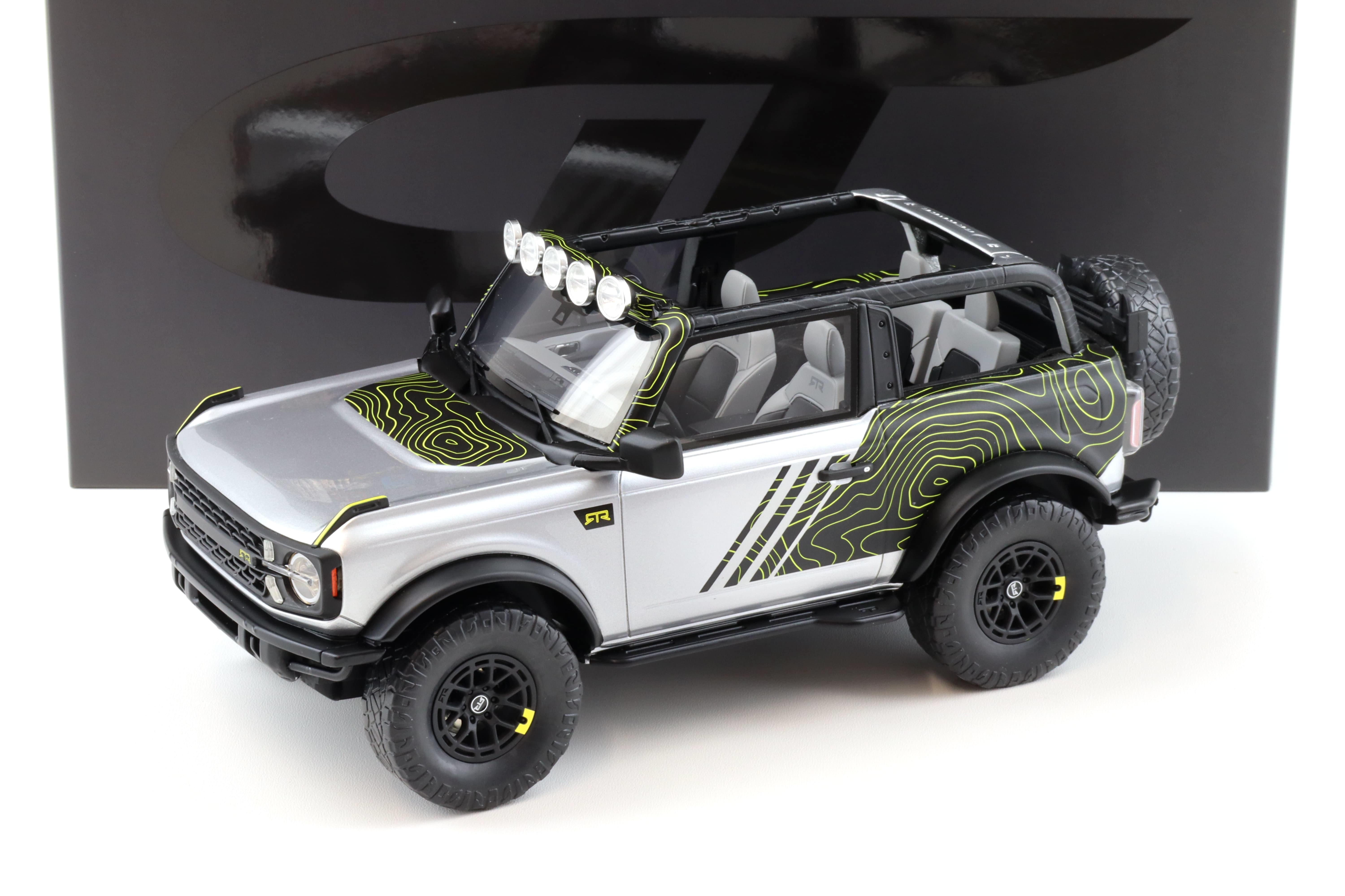 1:18 GT Spirit GT404 Ford Bronco by RTR 2022 iconic silver/ green