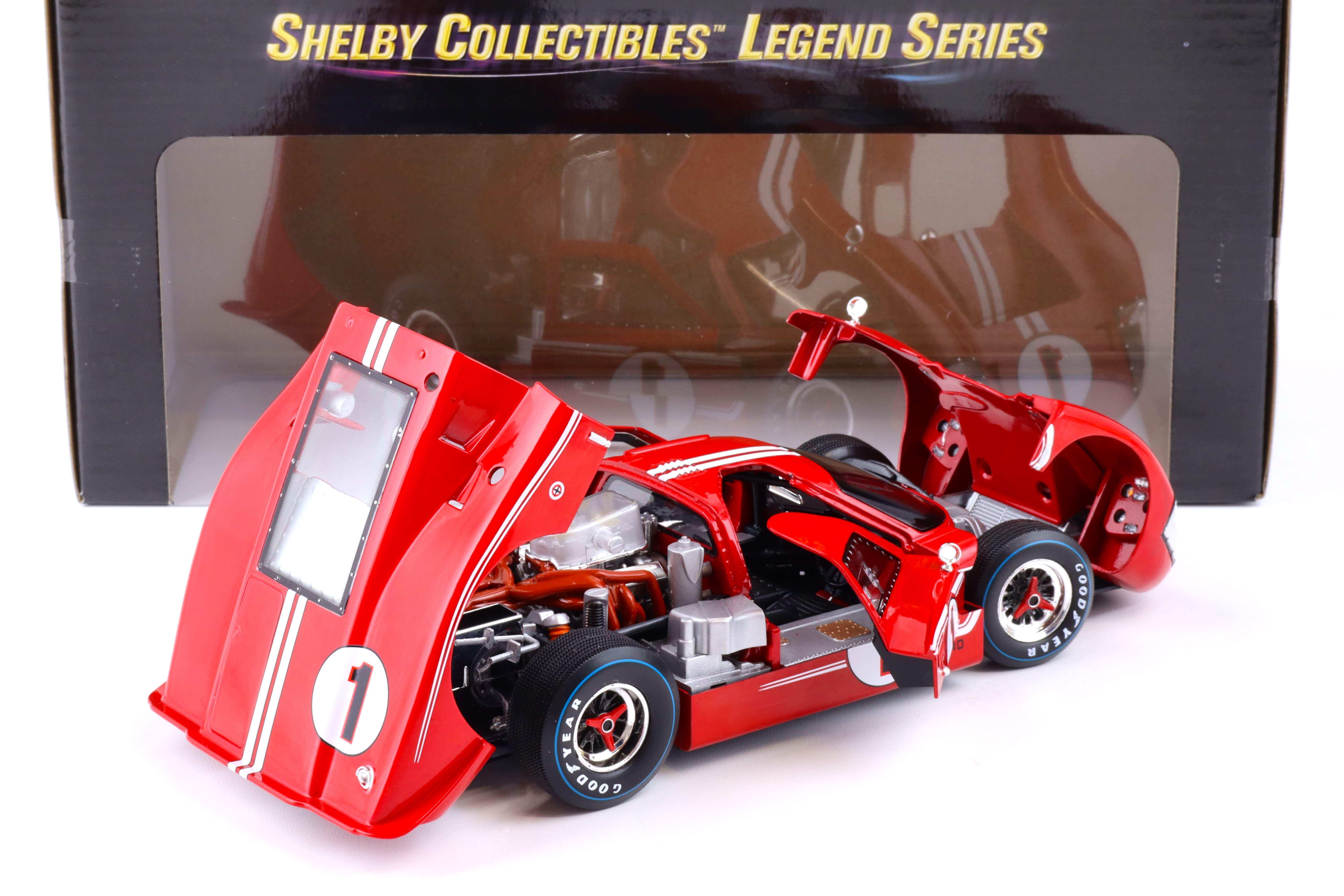 1:18 Shelby Collectibles Ford GT40 MKIV Winner 24h Le Mans 1967 Gurney/Foyt #1