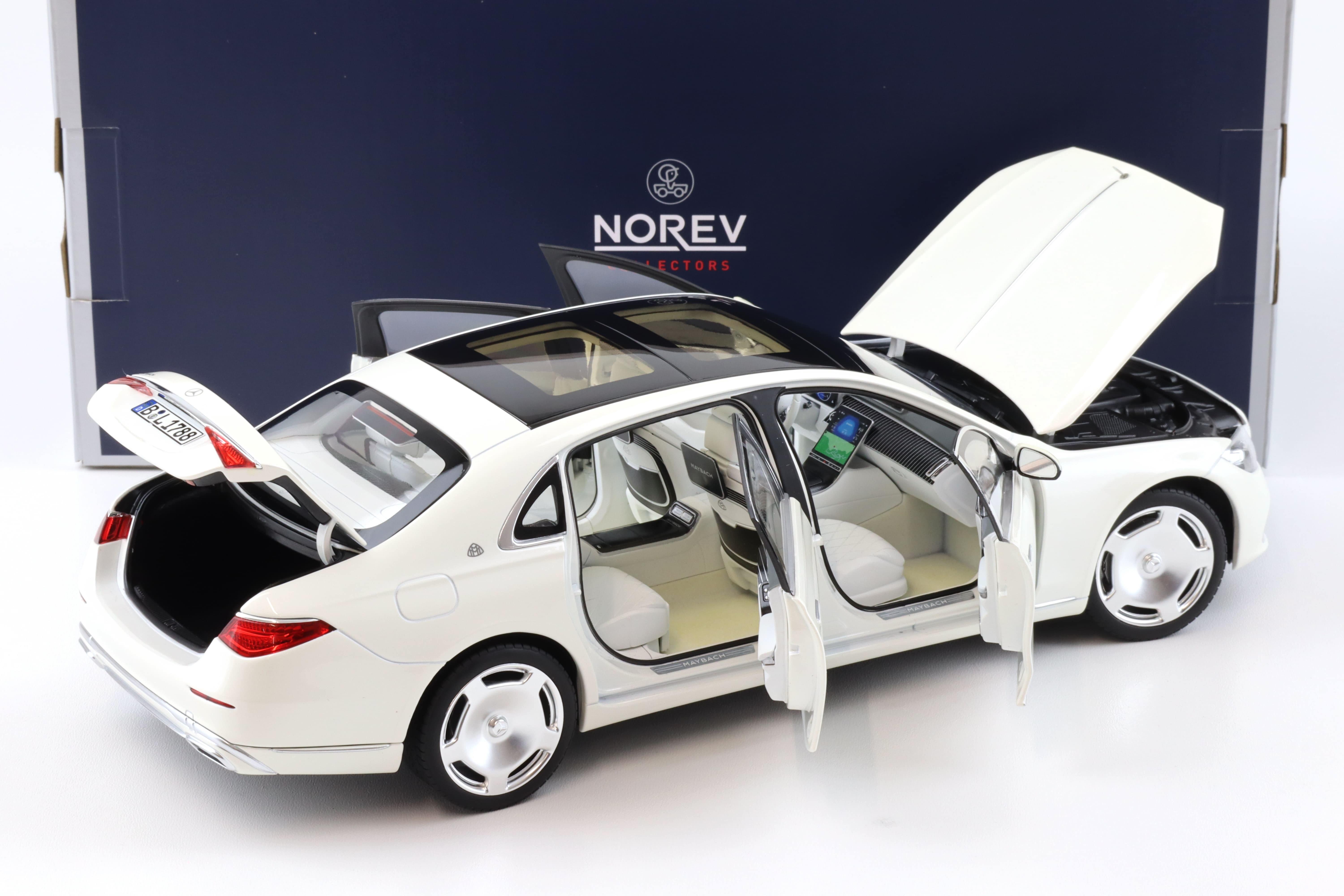 1:18 Norev Mercedes Maybach S-Class S680 4MATIC Limousine 2021 Diamond white