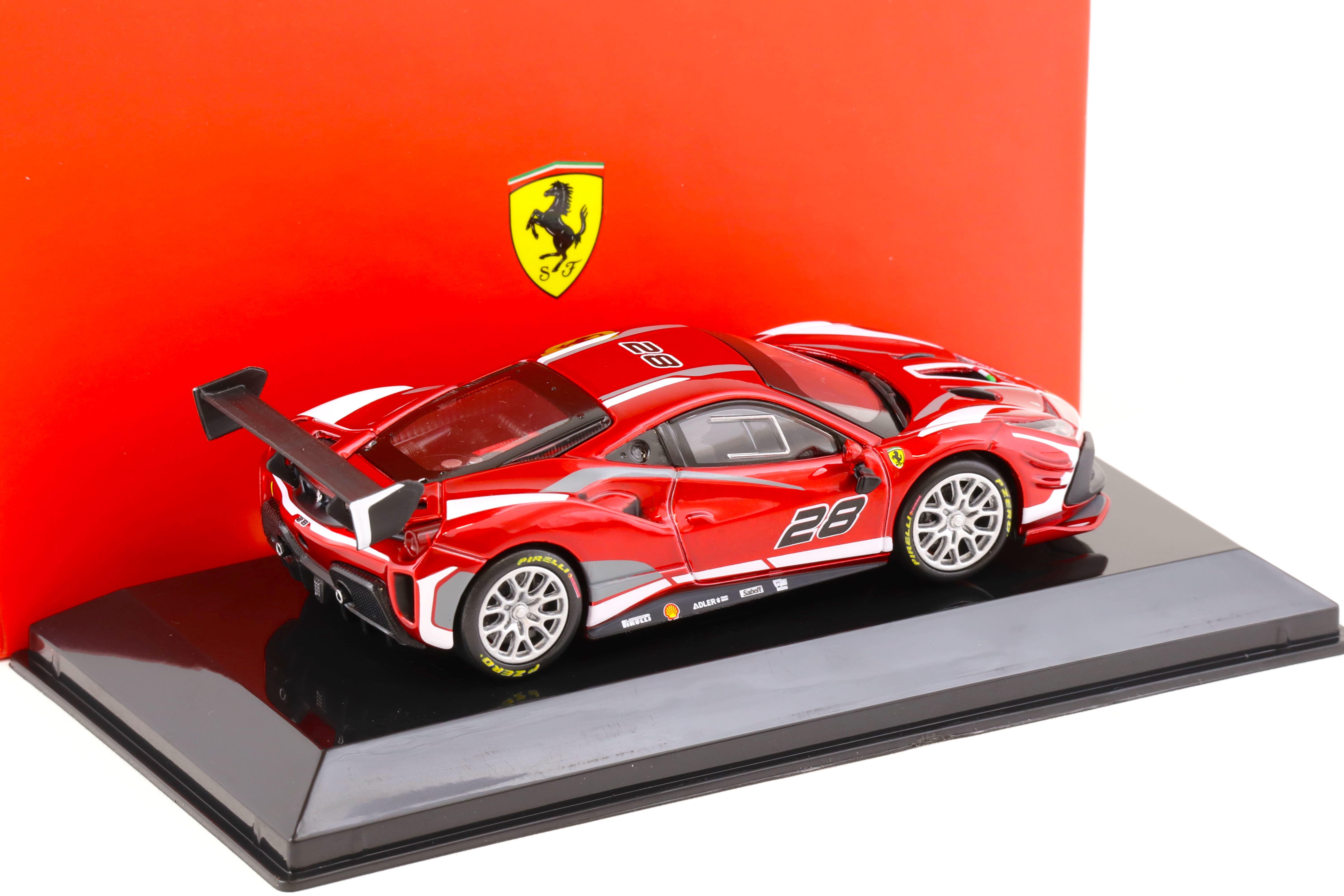 1:43 Bburago Ferrari 488 Challenge EVO #28 red 2020