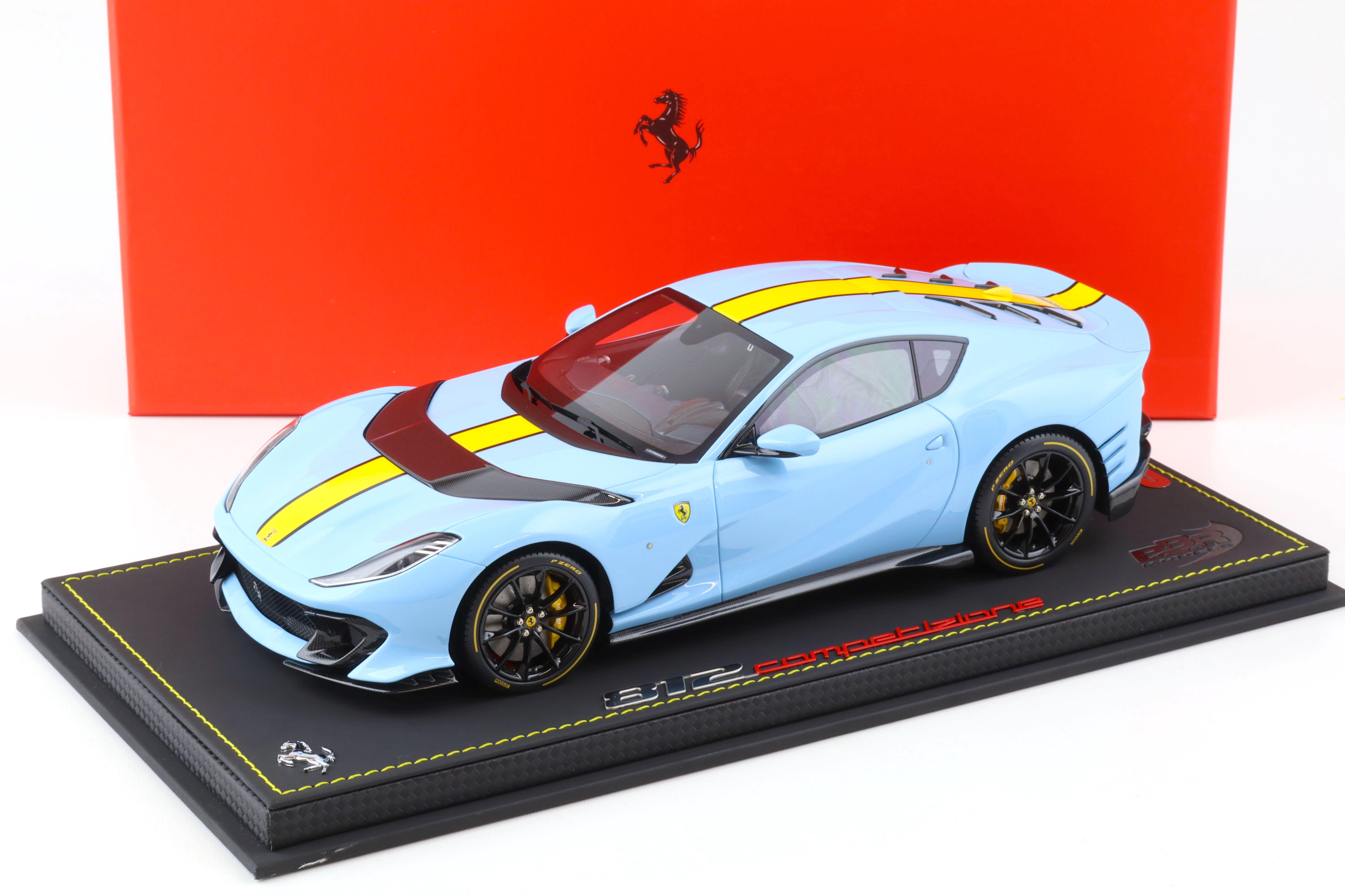 1:18 BBR Ferrari 812 Competizione Gloss Azzurro La Plata blue - Limited 23 pcs.