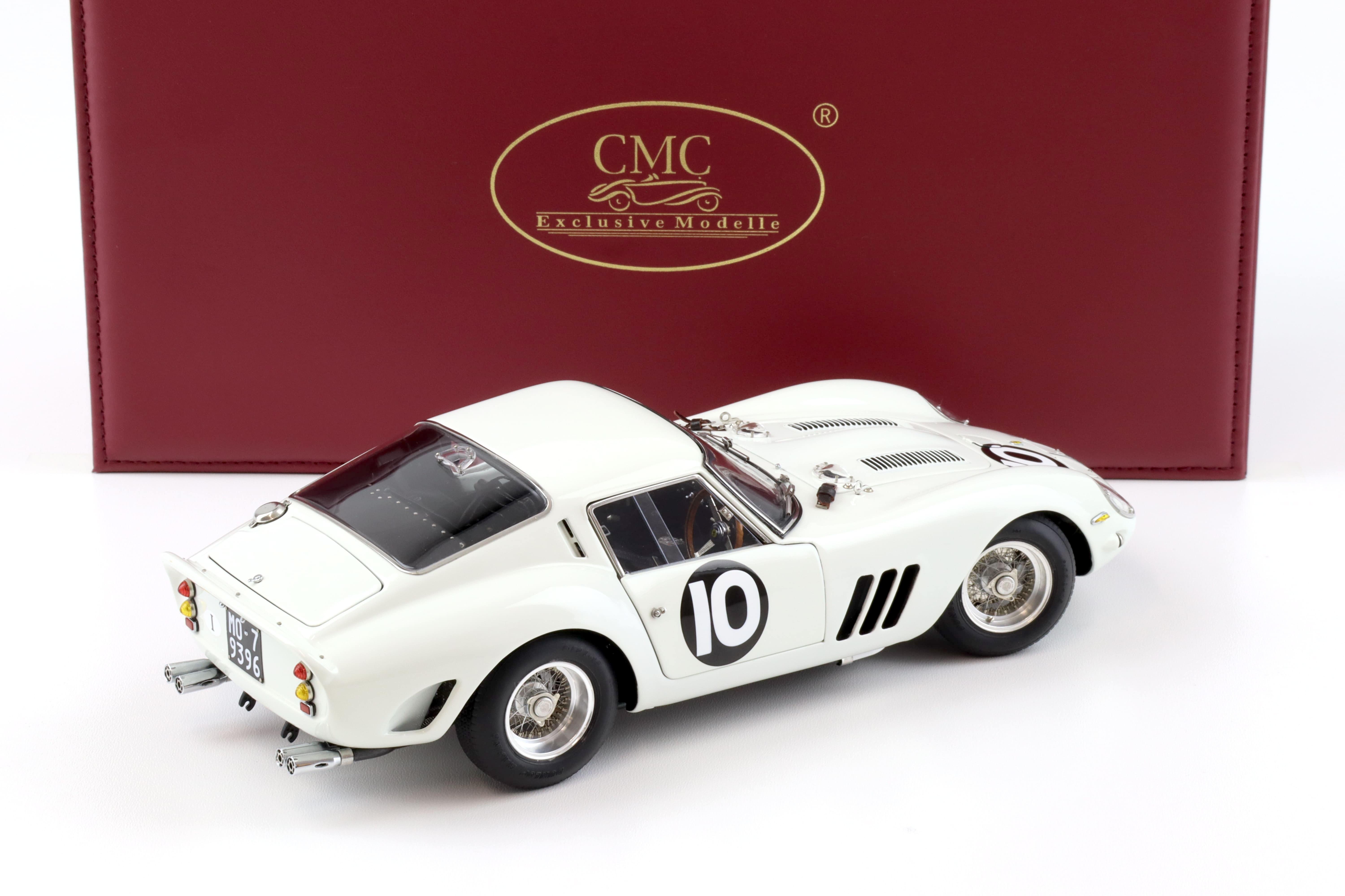 1:18 CMC Ferrari 250 GTO Tourist Trophy Goodwood 1962 Graham Hill #10 white M-251