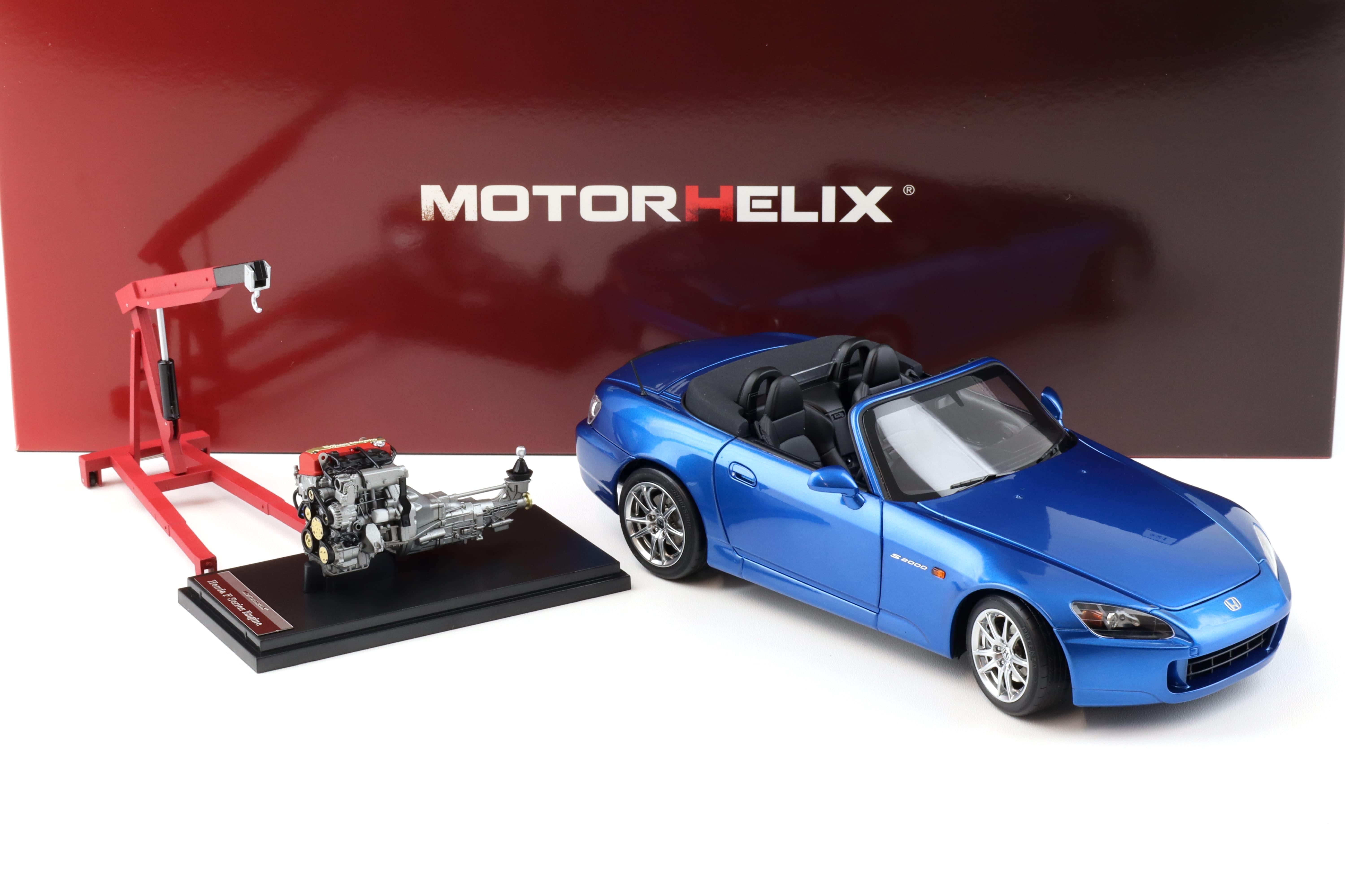 1:18 Motorhelix Honda S2000 (AP2) Bermuda blue pearl + engine Diecast M85107