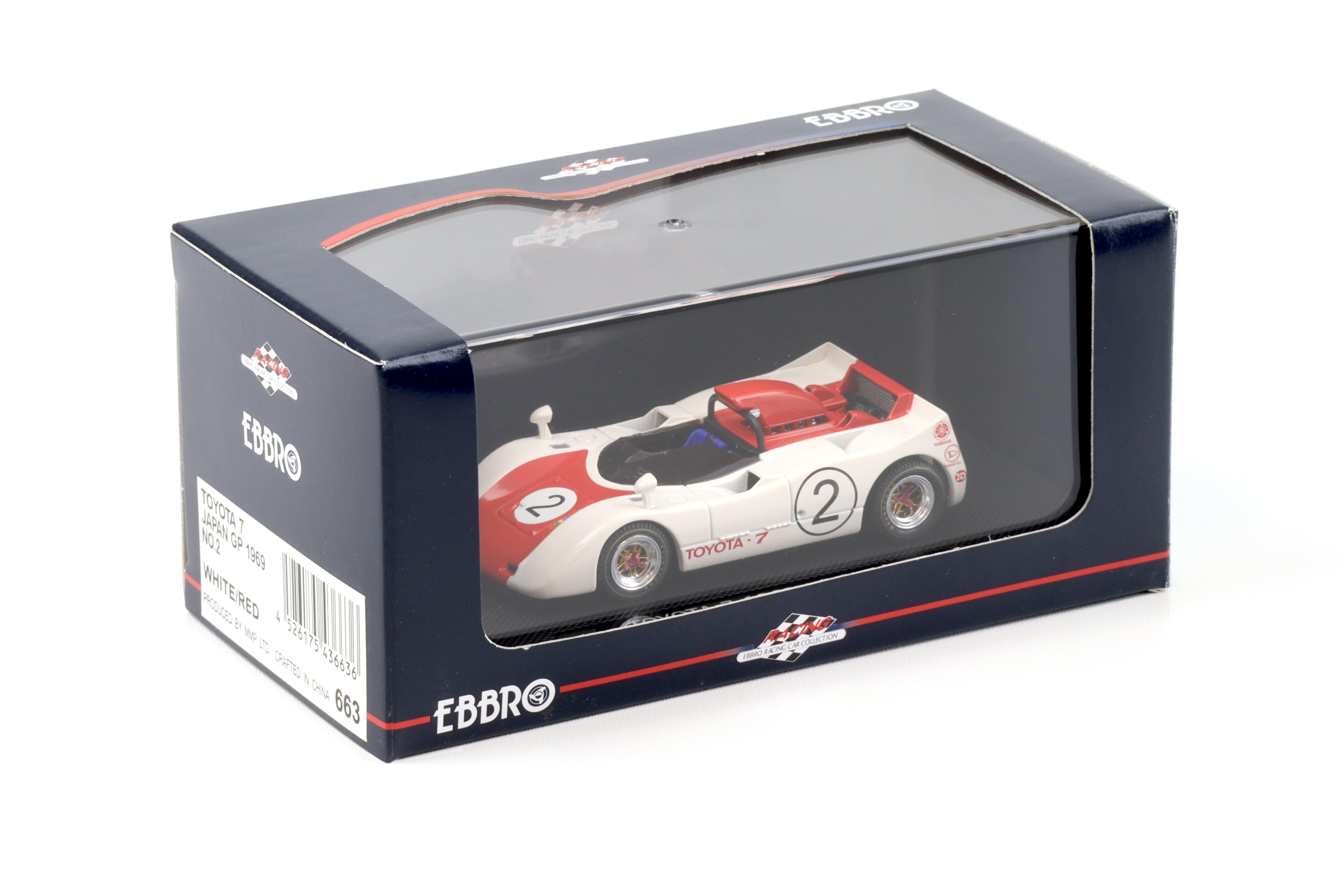 1:43 Ebbro Toyota 7 Japan GP 1969 #2 white/ red