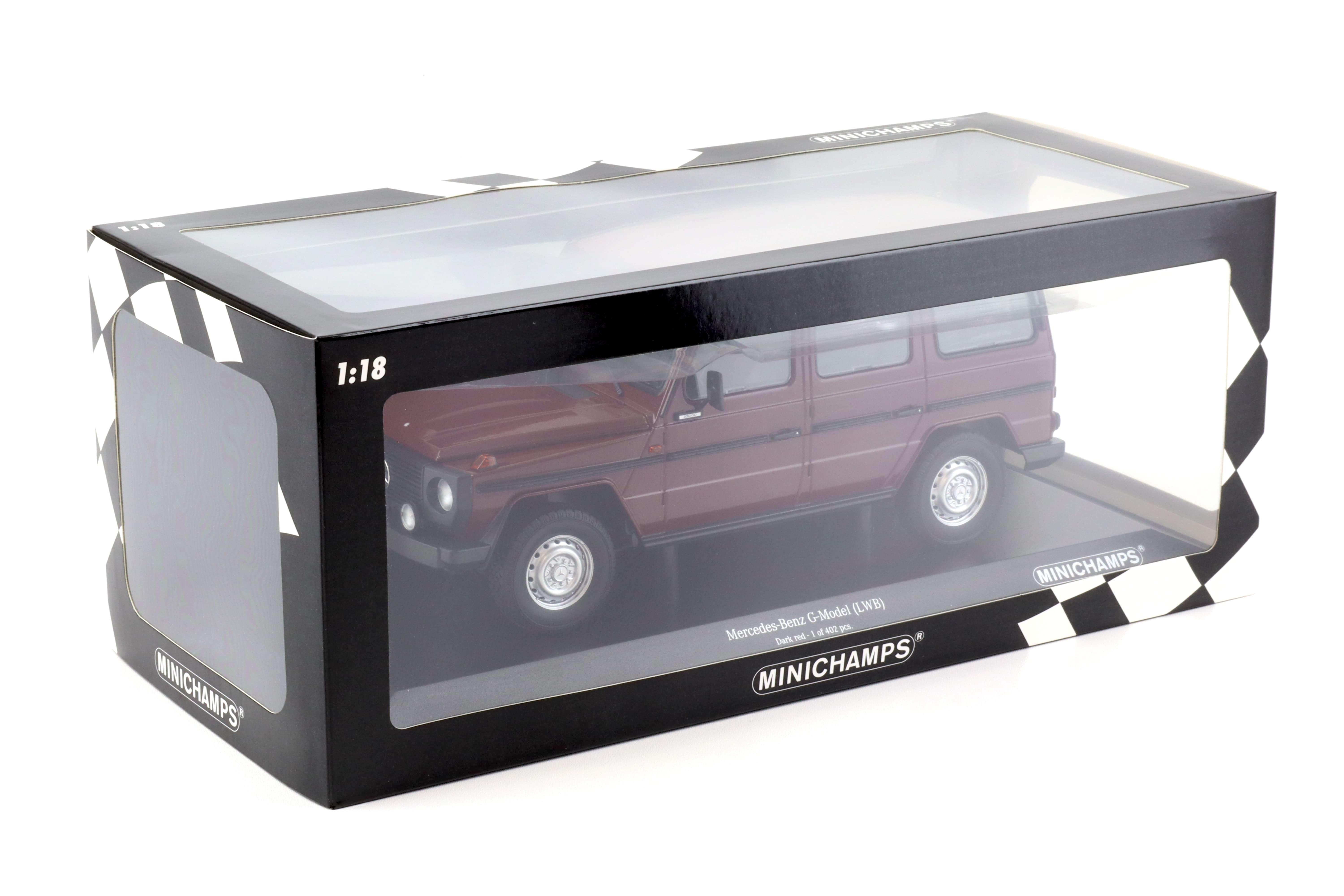 1:18 Minichamps Mercedes G-Klasse 300GD G-Model LWB W460 dark red 1980