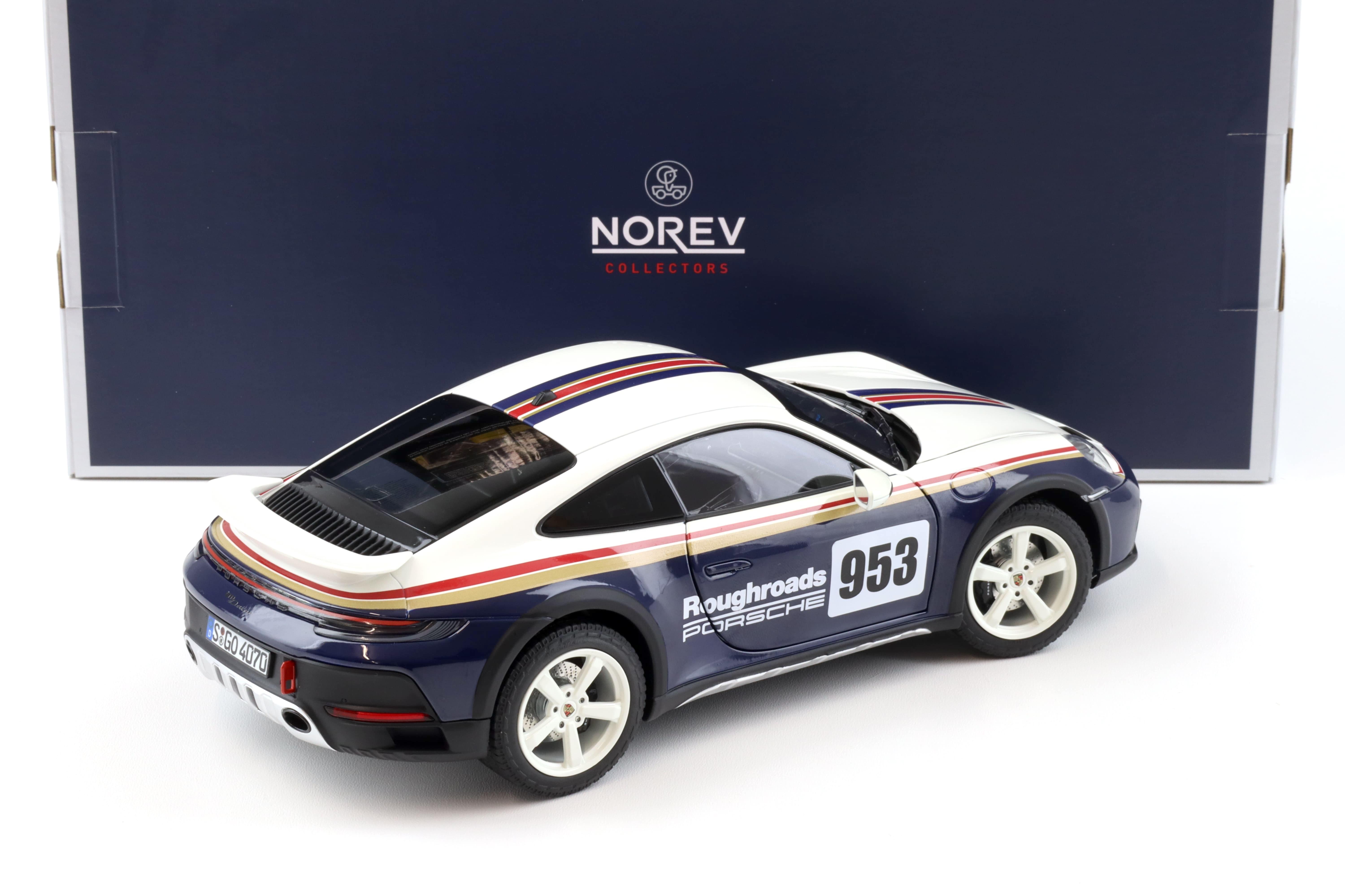 1:18 Norev Porsche 911 (992) Dakar Coupe 2023 Roughroads #953