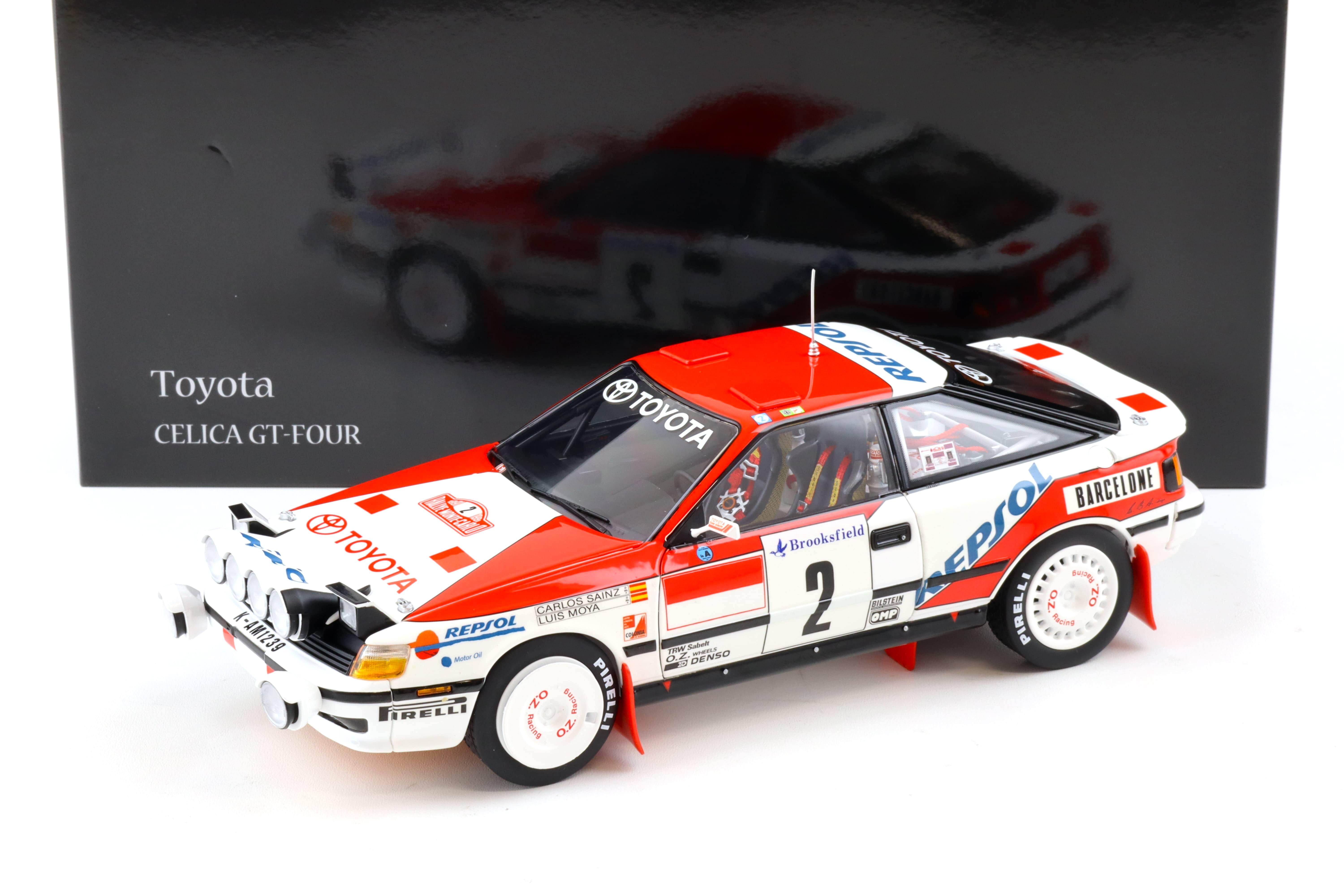 1:18 Kyosho Toyota Celica GT-FOUR 1991 Rally Monte Carlo #2 Sainz/Moya