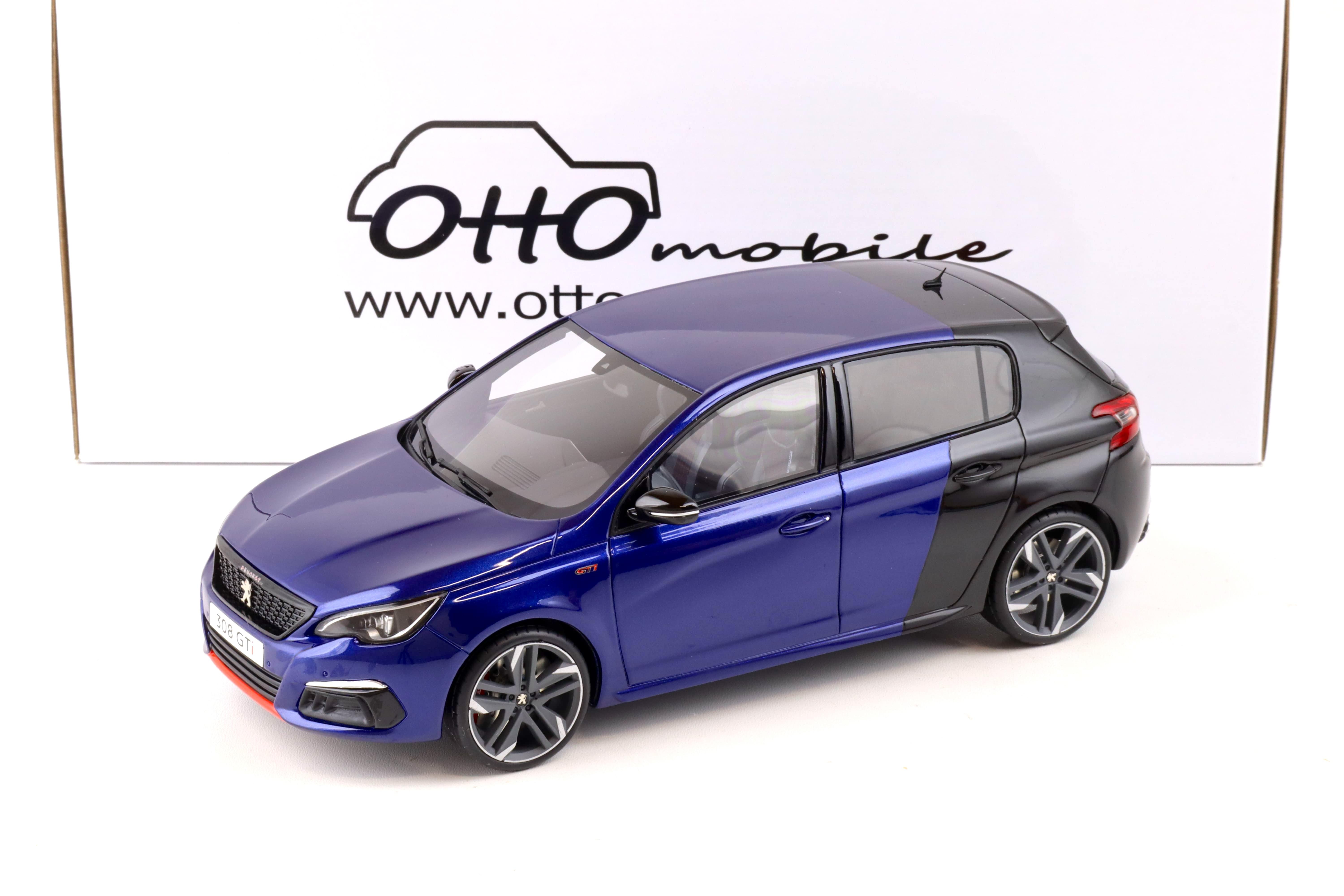 1:18 OTTO mobile OT922 Peugeot 308 GTI dark blue/ black 2018