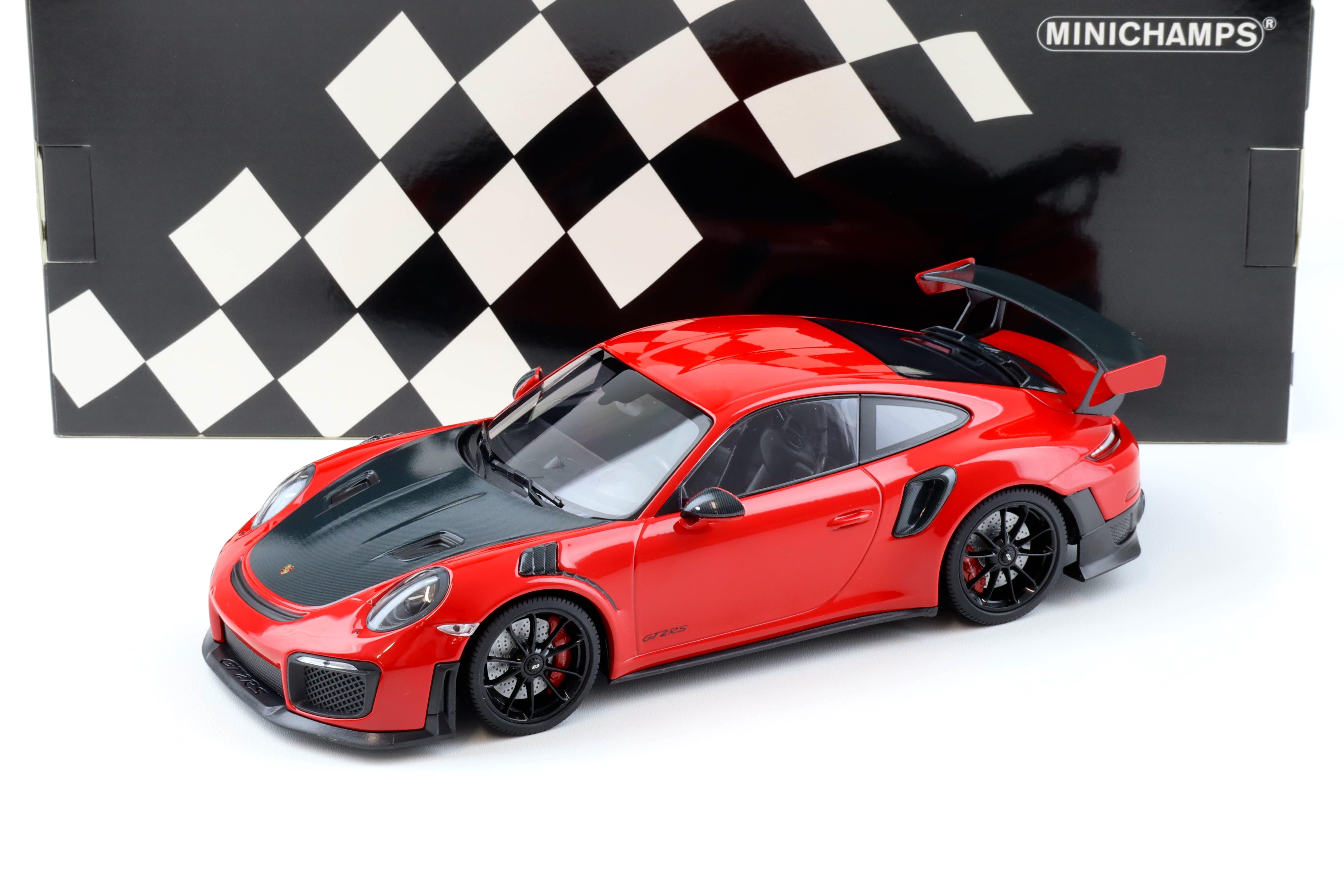 1:18 Minichamps Porsche 911 (991.2) GT2 RS red with black wheels 2018