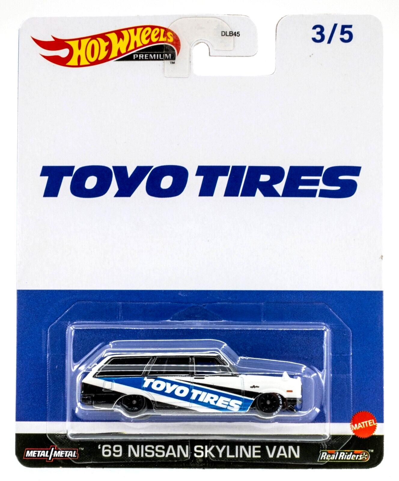 1:64 Hot Wheels Premium 2023 Pop Culture 979V Nissan Skyline Van TOYO TIRES