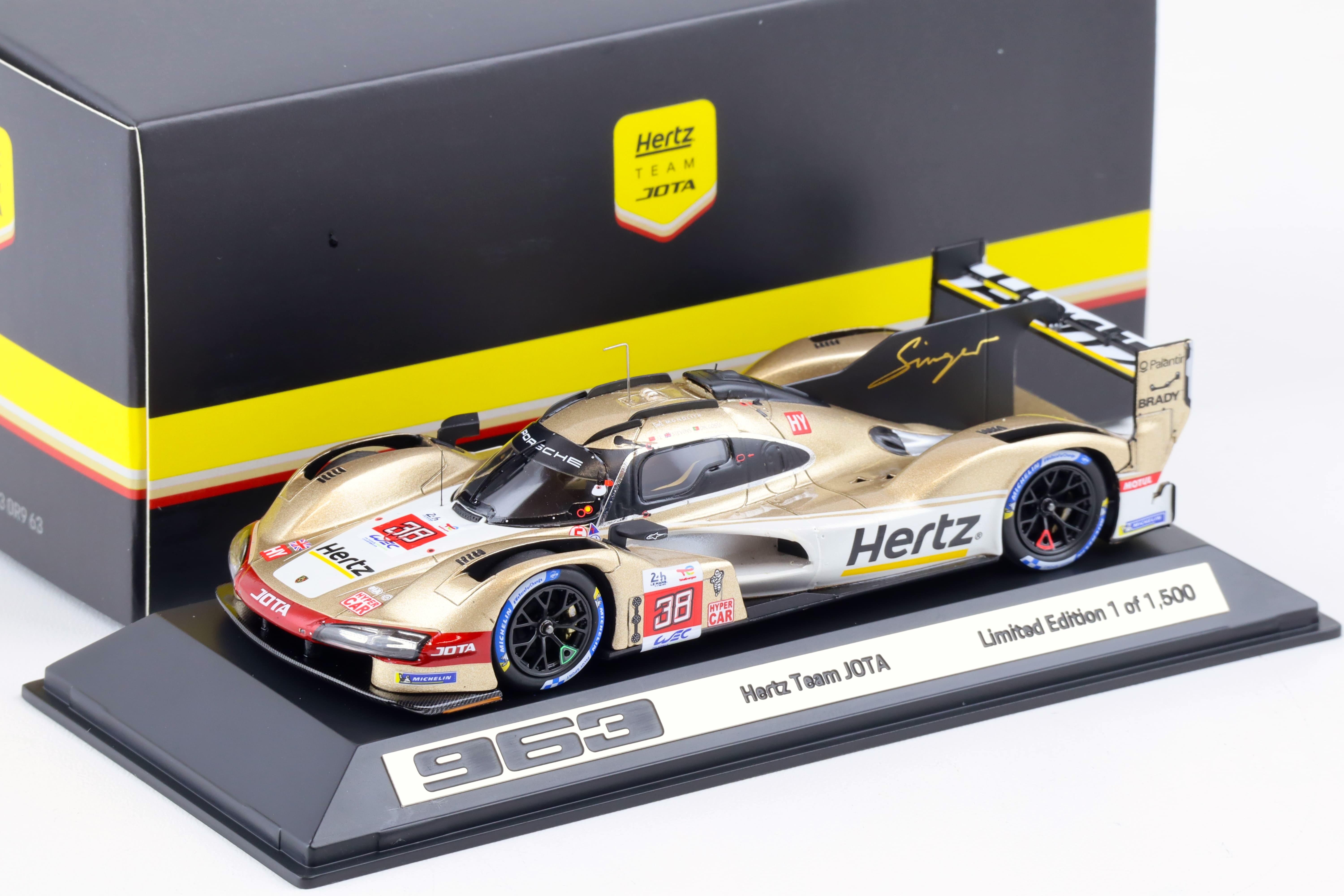1:43 Spark Hertz Team JOTA Porsche 963 Le Mans 2023 Da Costa/Stevens #38 WAP DEALER