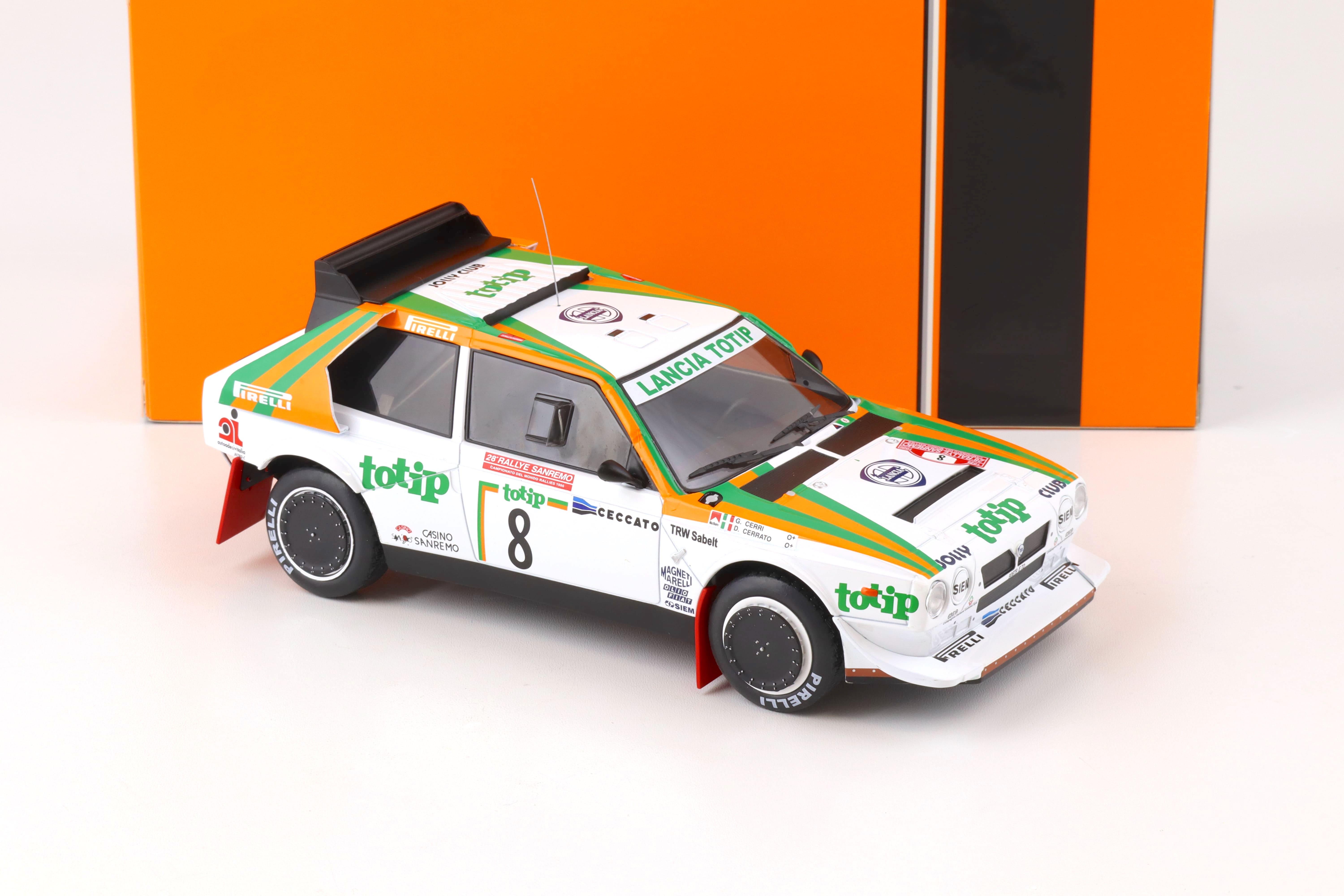 1:18 IXO Lancia Delta S4 #8 TOTIP Rally San Remo Cerrato/ Cerri #8