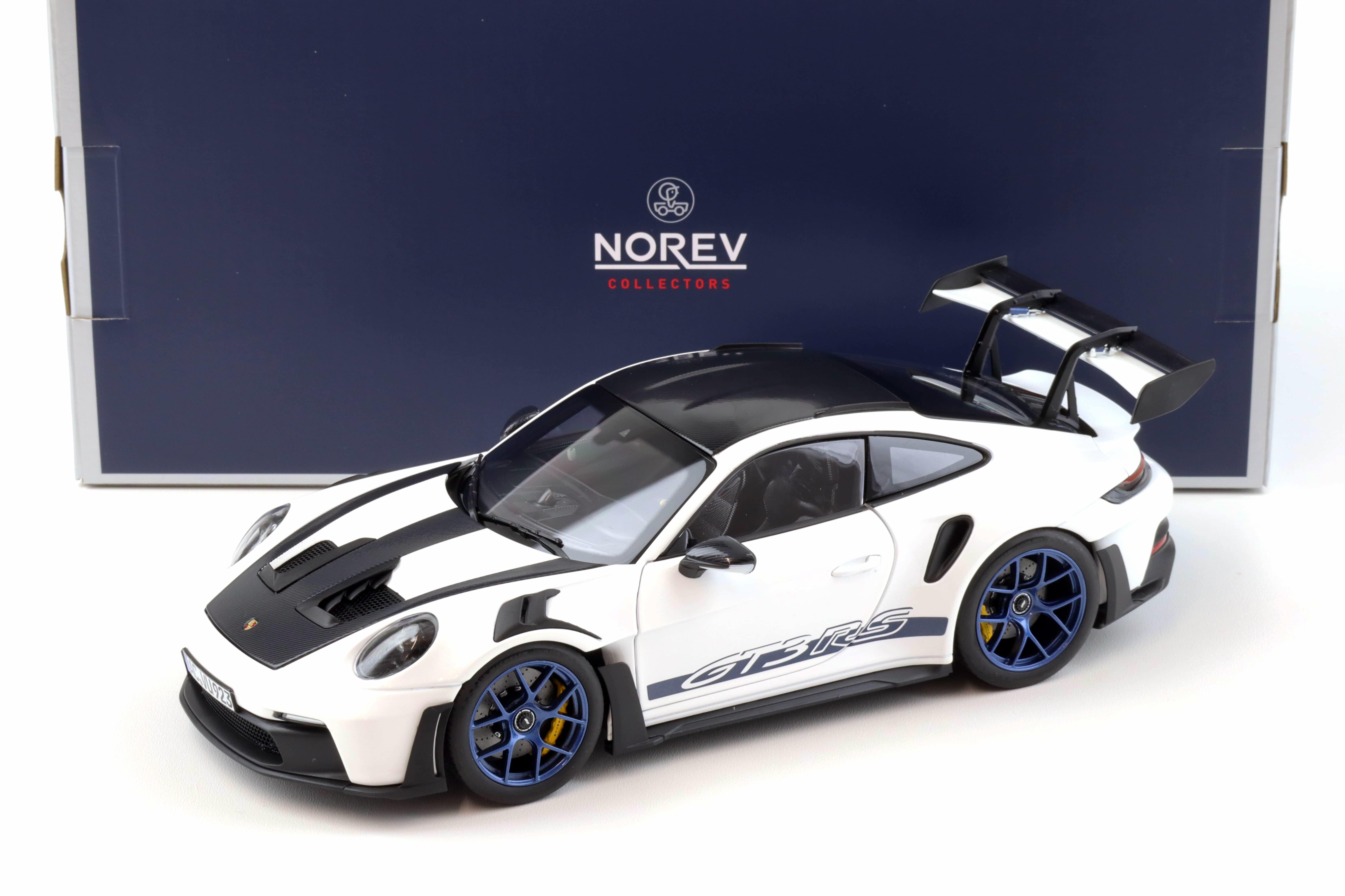 1:18 Norev Porsche 911 (992) GT3 RS Weissach Package 2022 white/ indigo blue 187353