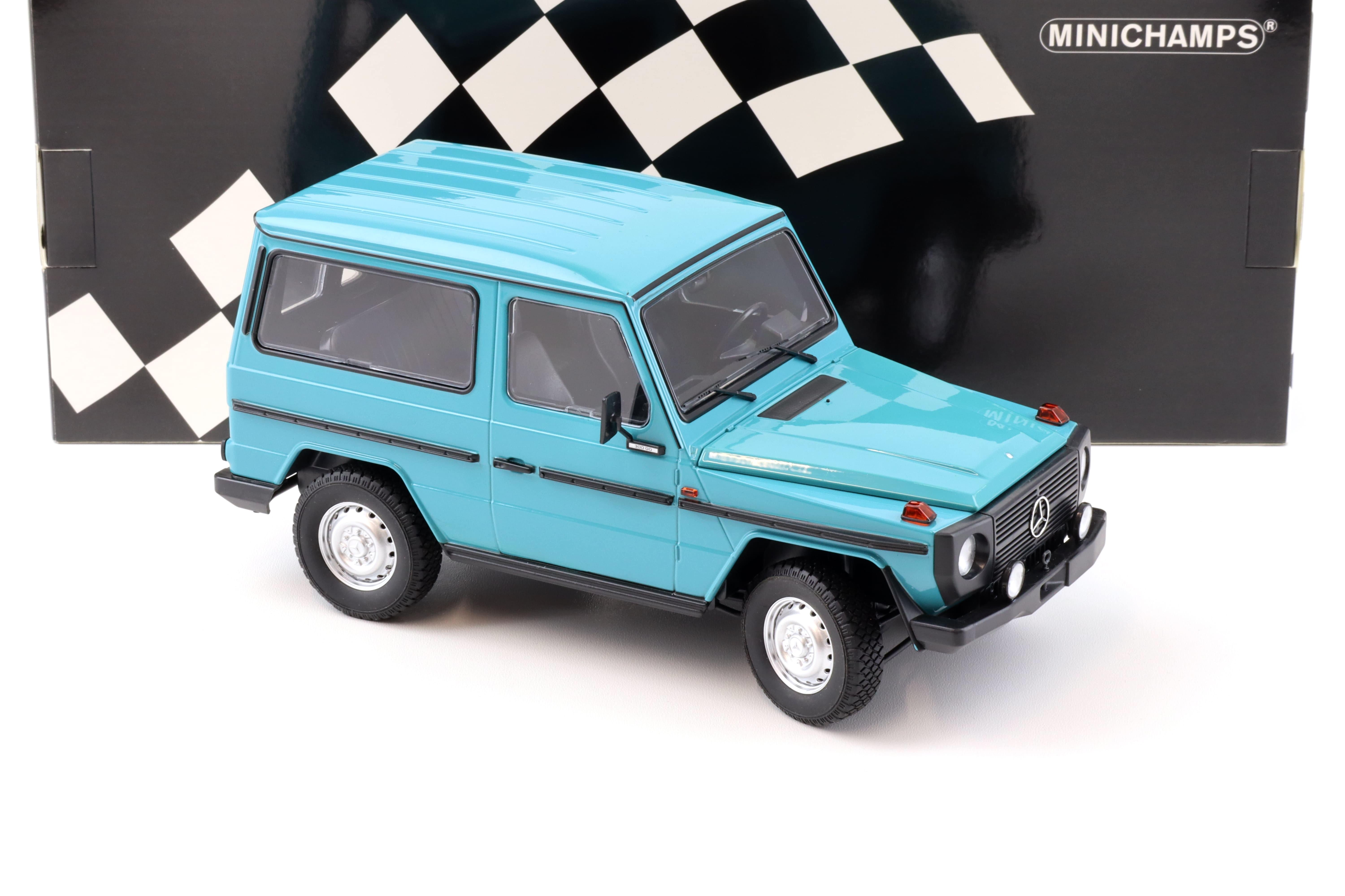 1:18 Minichamps Mercedes G-Klasse 300GD G-Model SWB W460 turquoise 1980