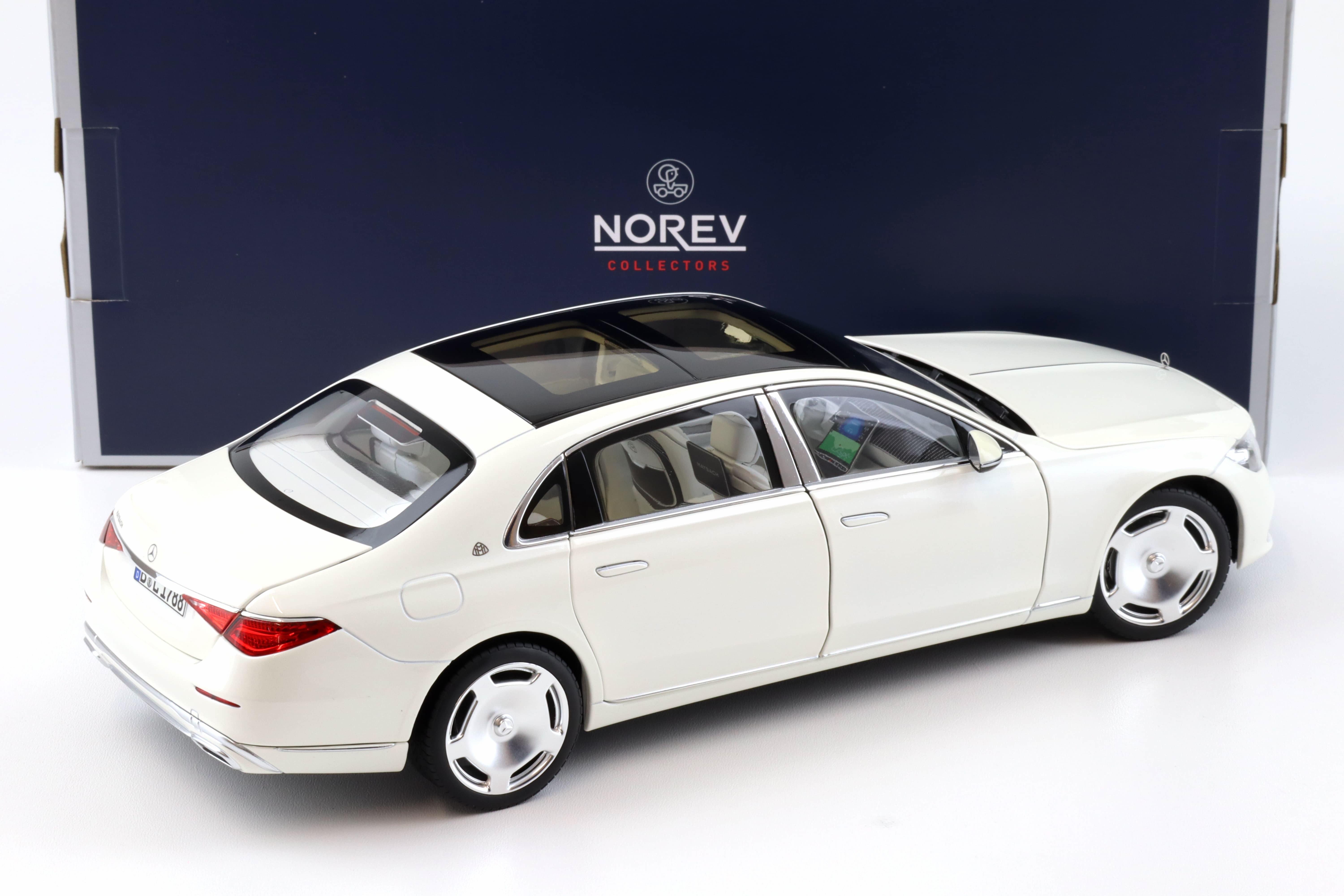 1:18 Norev Mercedes Maybach S-Class S680 4MATIC Limousine 2021 Diamond white