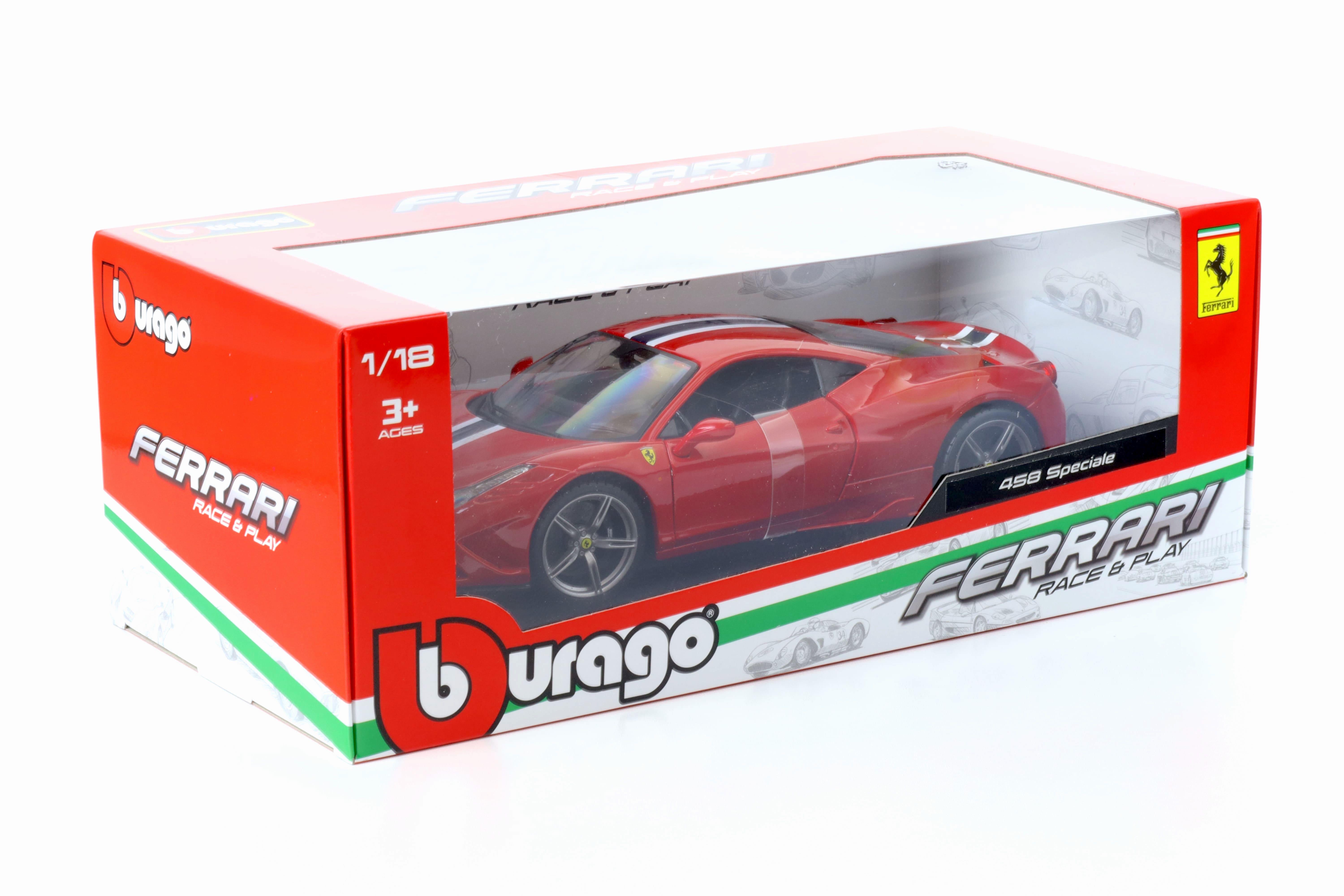 1:18 Bburago R&P Ferrari 458 Speciale Coupe red 2014