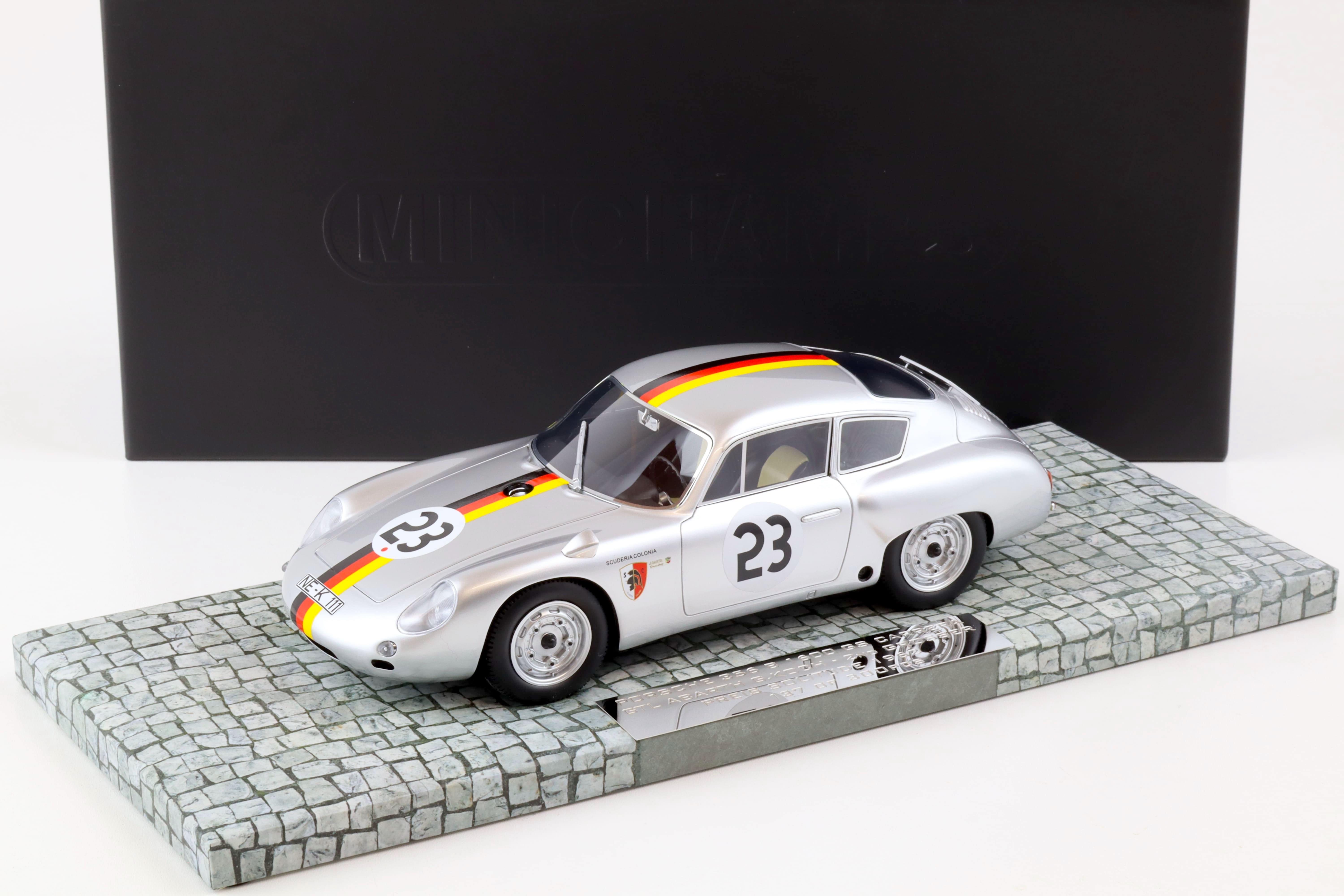 1:18 Minichamps Porsche 356 B 1600 GS Carrera GTL Abarth #23 Koch Solitude 1962