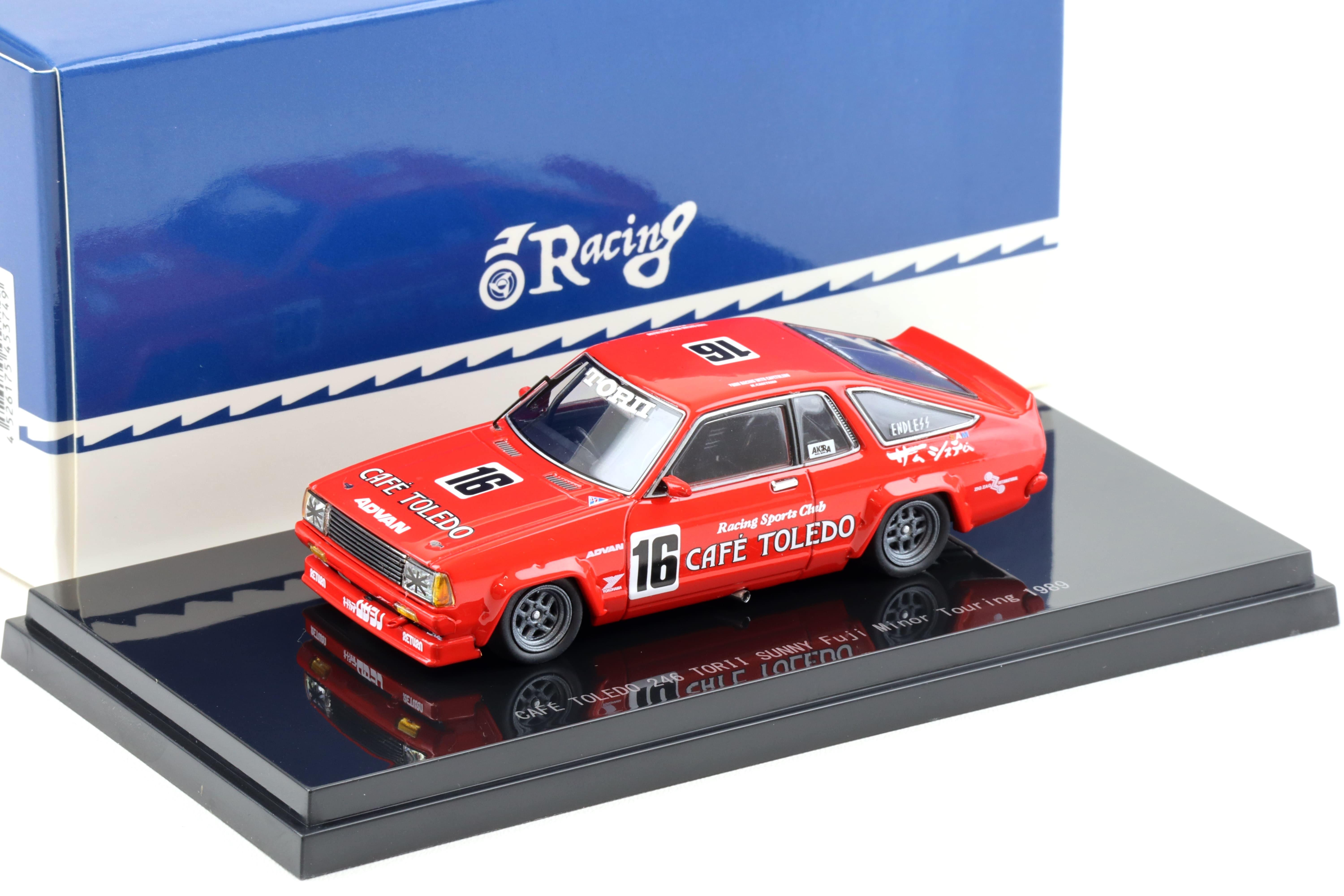 1:43 Ebbro Nissan Sunny CAFE TOLEDO 246 TORII Sunny Fuji Minor Touring 1989 #16