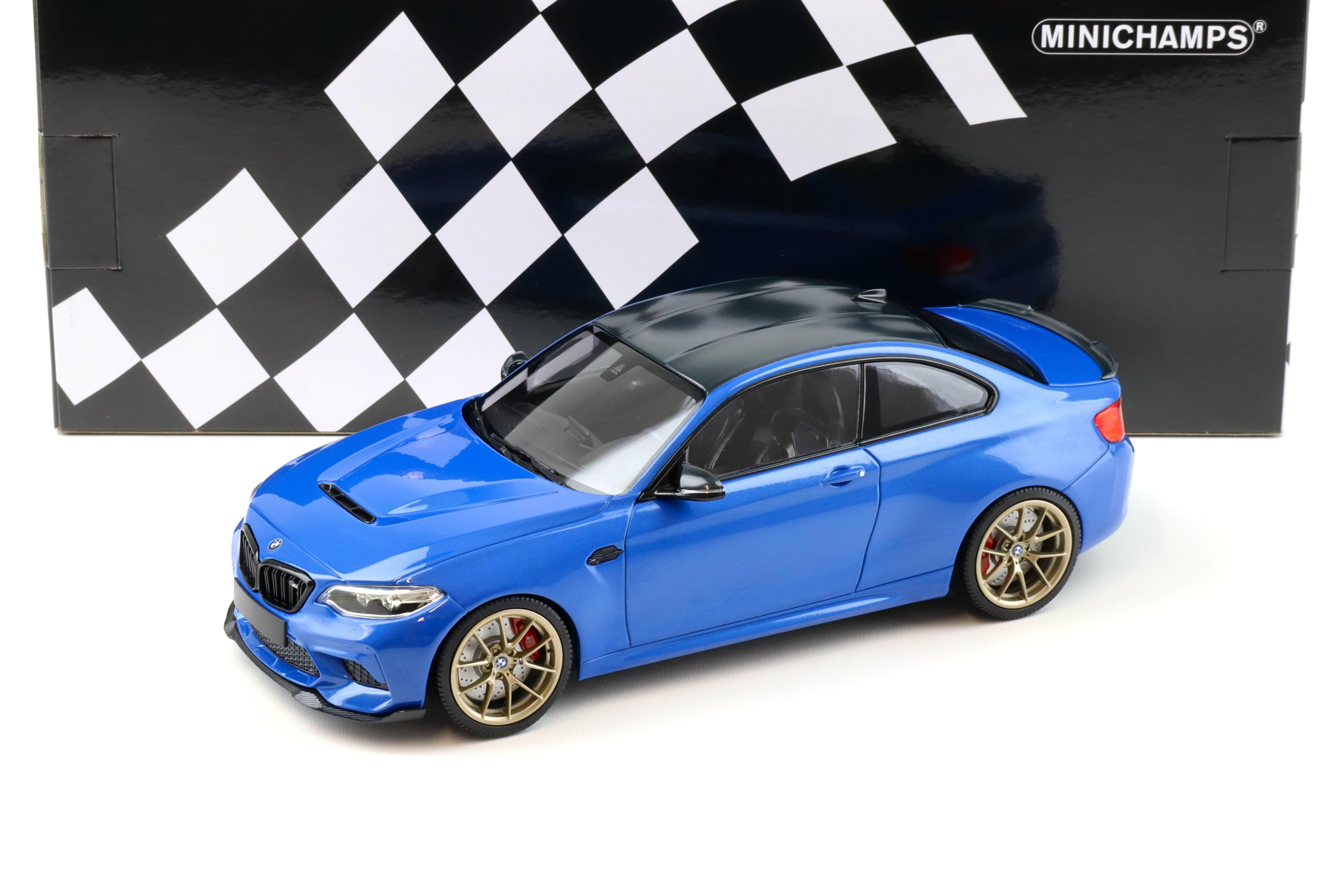 1:18 Minichamps BMW M2 CS (F87) Coupe 2020 Misano blue/ gold wheels