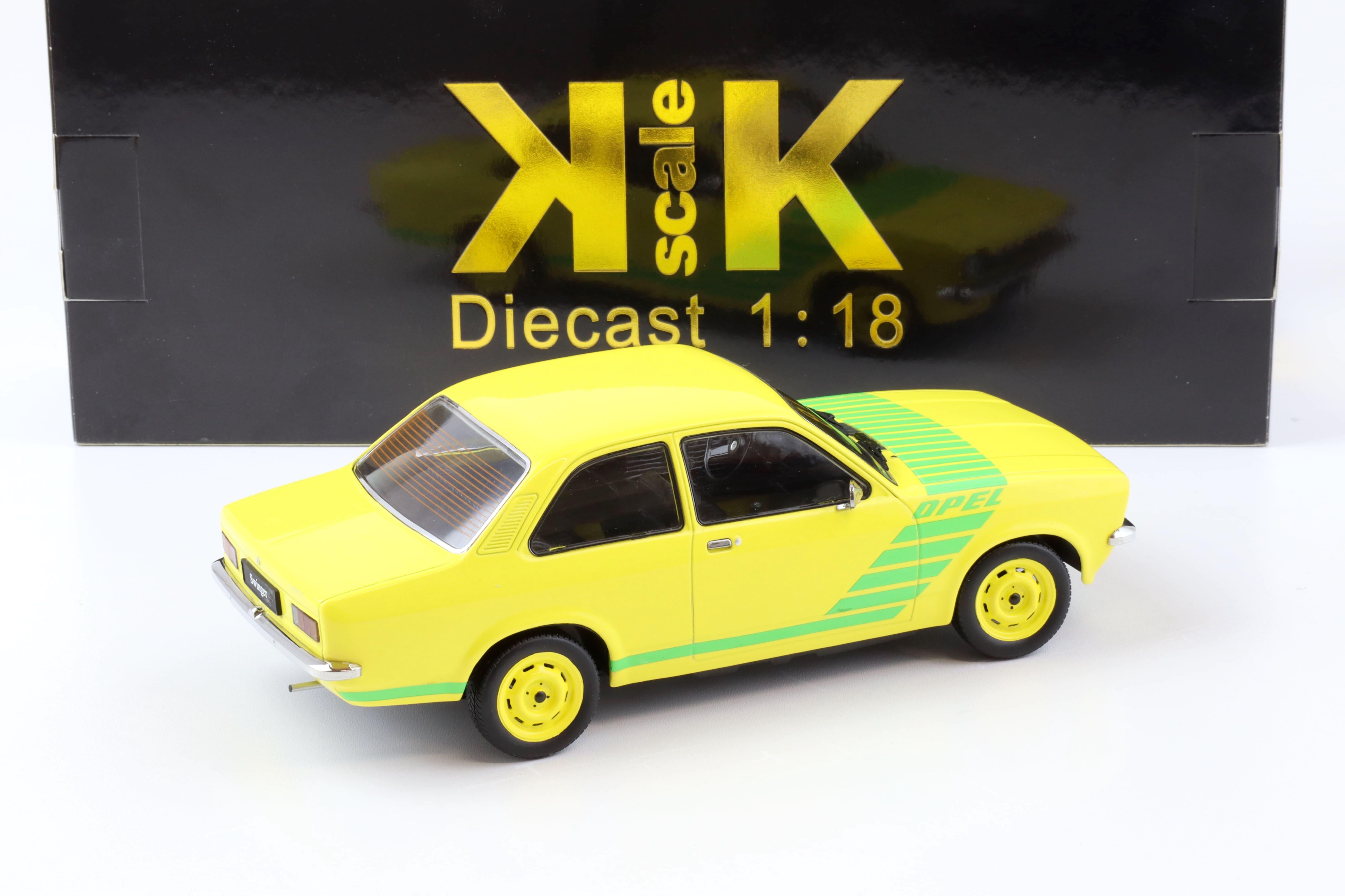 1:18 KK-Scale Opel Kadett C Swinger 1975 yellow/ green