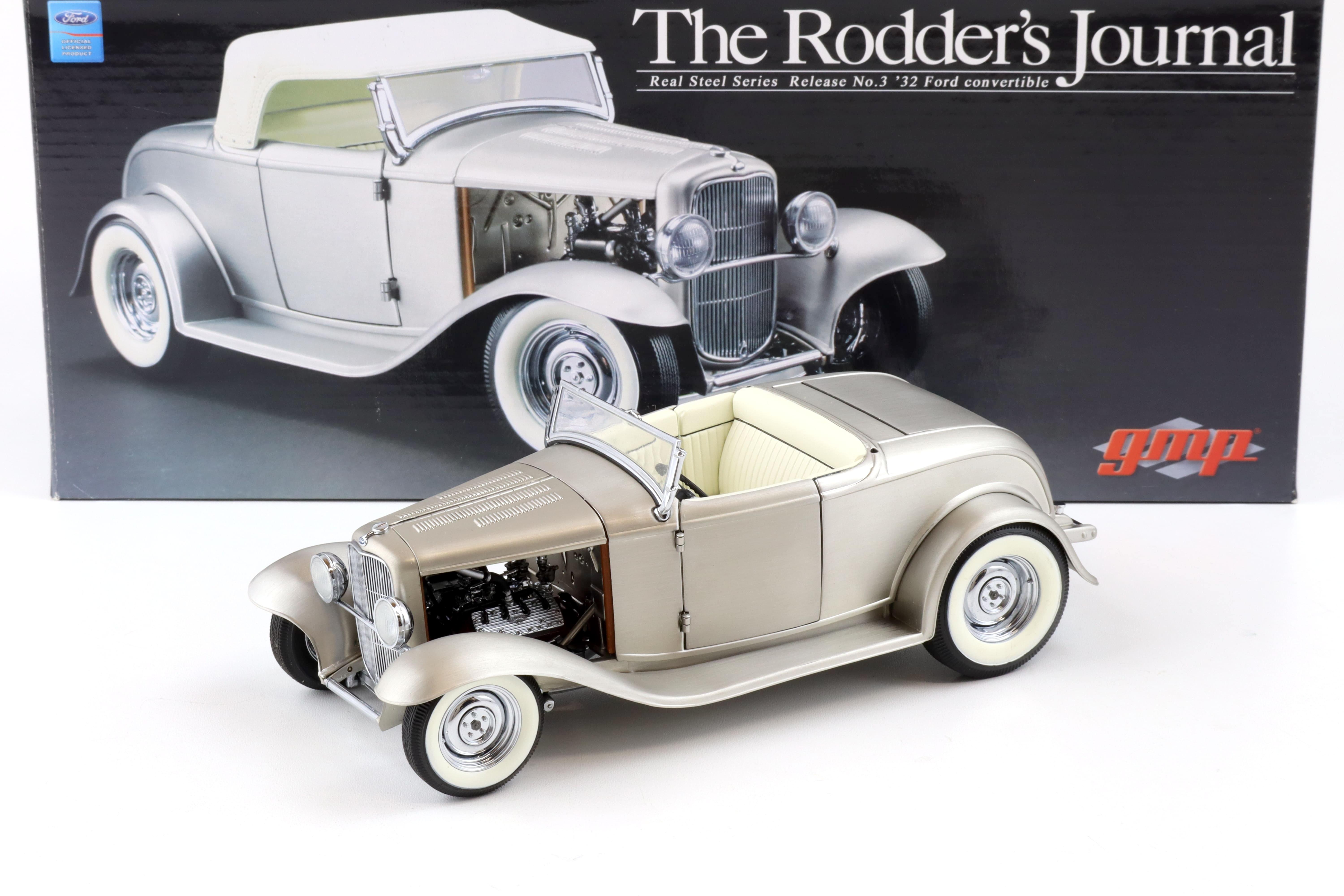 1:18 GMP 1932 Ford Convertible Hot Rod Real Steel Series No.3 Rodder's Journal