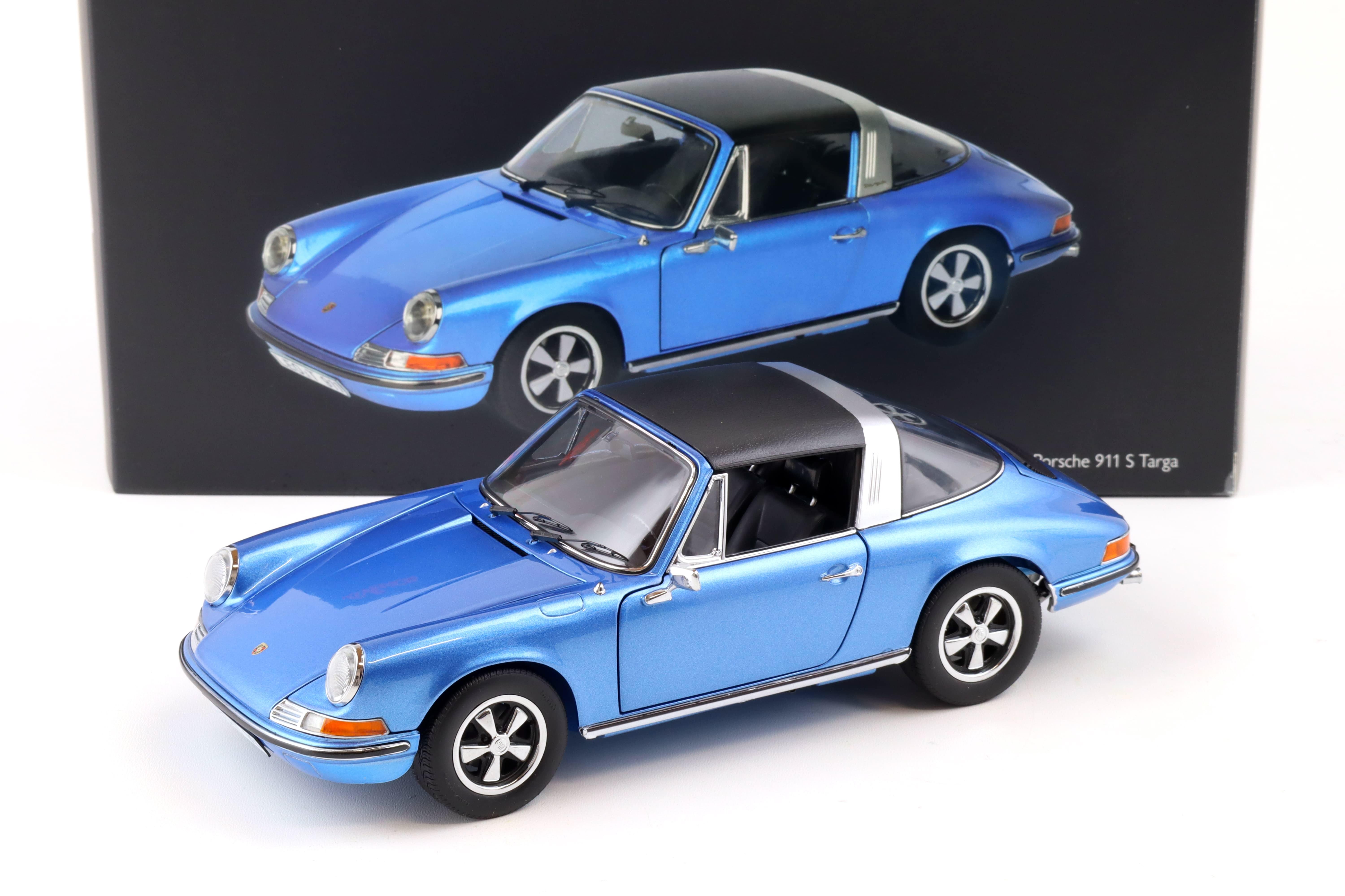 1:18 Schuco Porsche 911 S Targa 1973 blue metallic 450035400