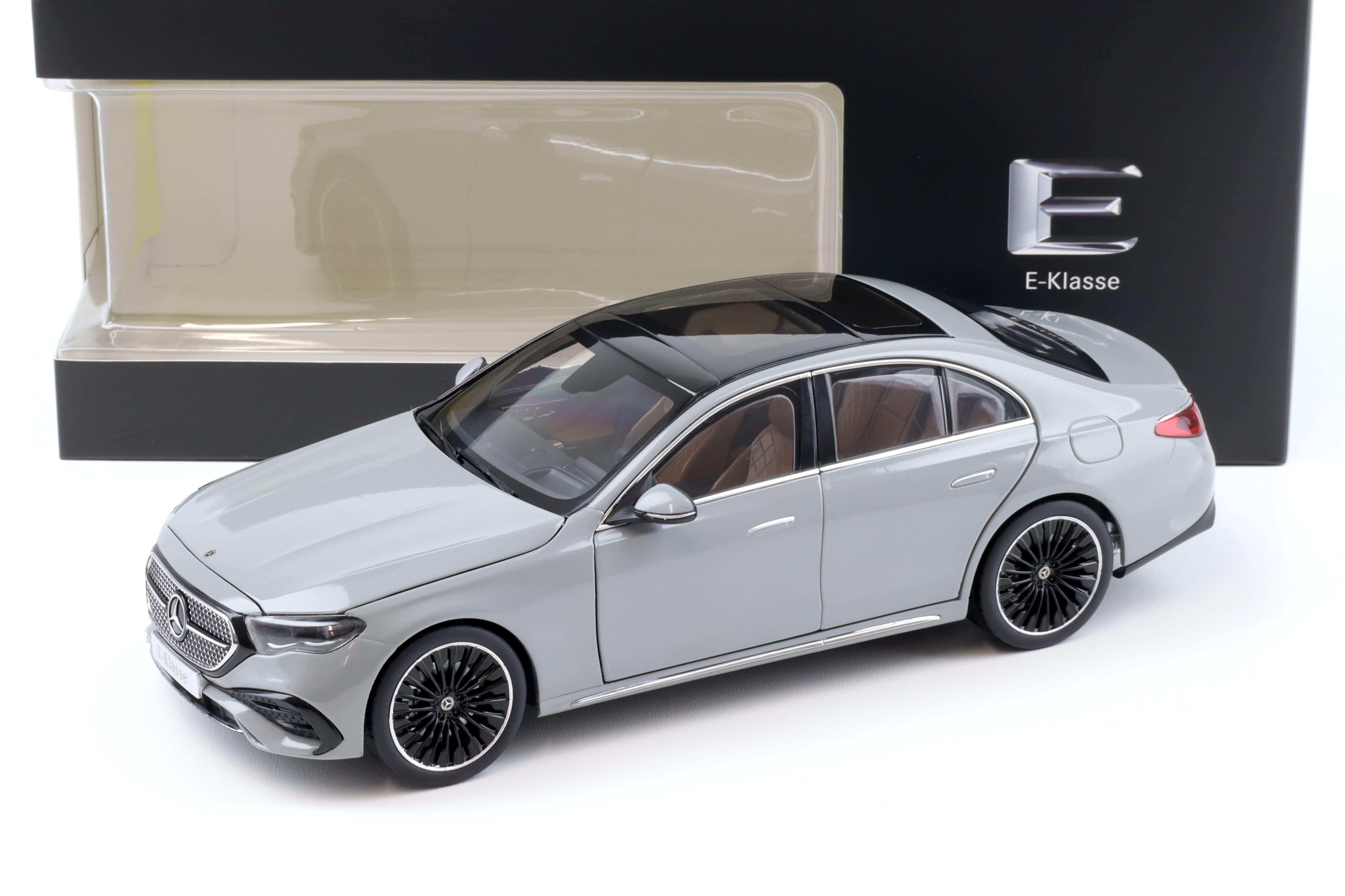 1:18 iScale Mercedes E-Klasse Limousine W214 AMG Line alpine grey solid DEALER VERSION