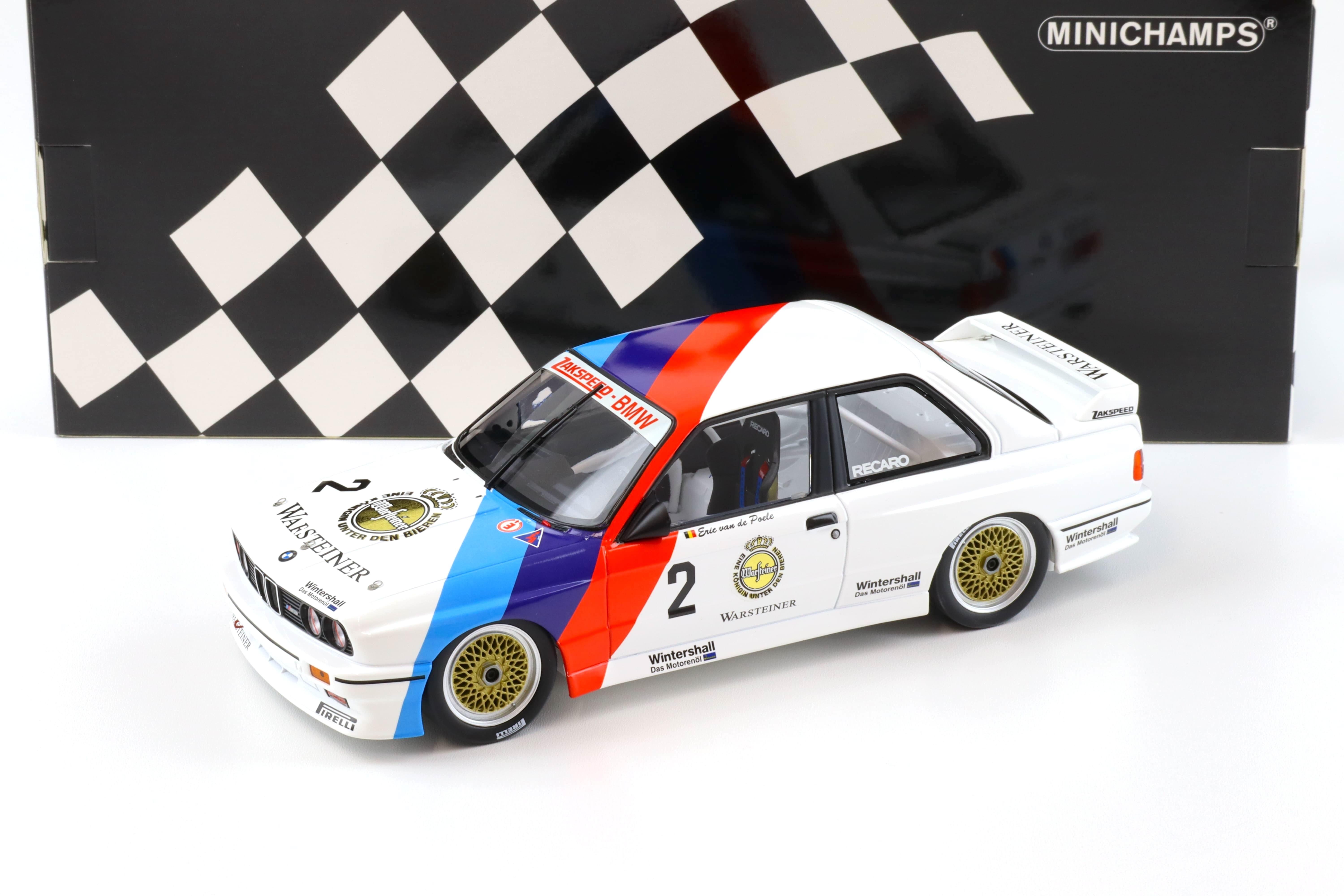 1:18 Minichamps BMW M3 E30 DTM Zackspeed E.v.d. Poele Champion DTM 1987