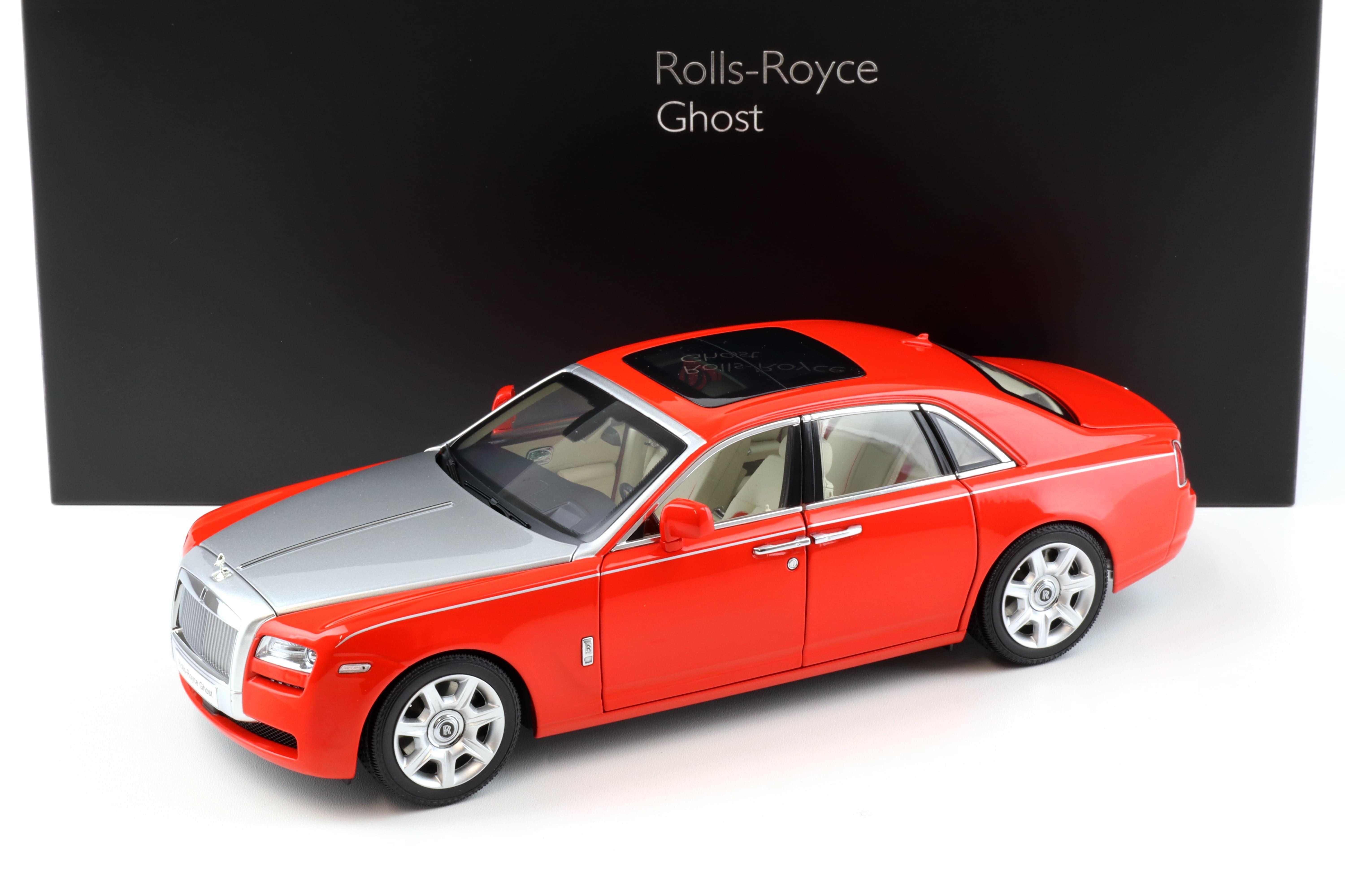 1:18 Kyosho Rolls Royce Ghost 2009 red/ silver KS08802RS