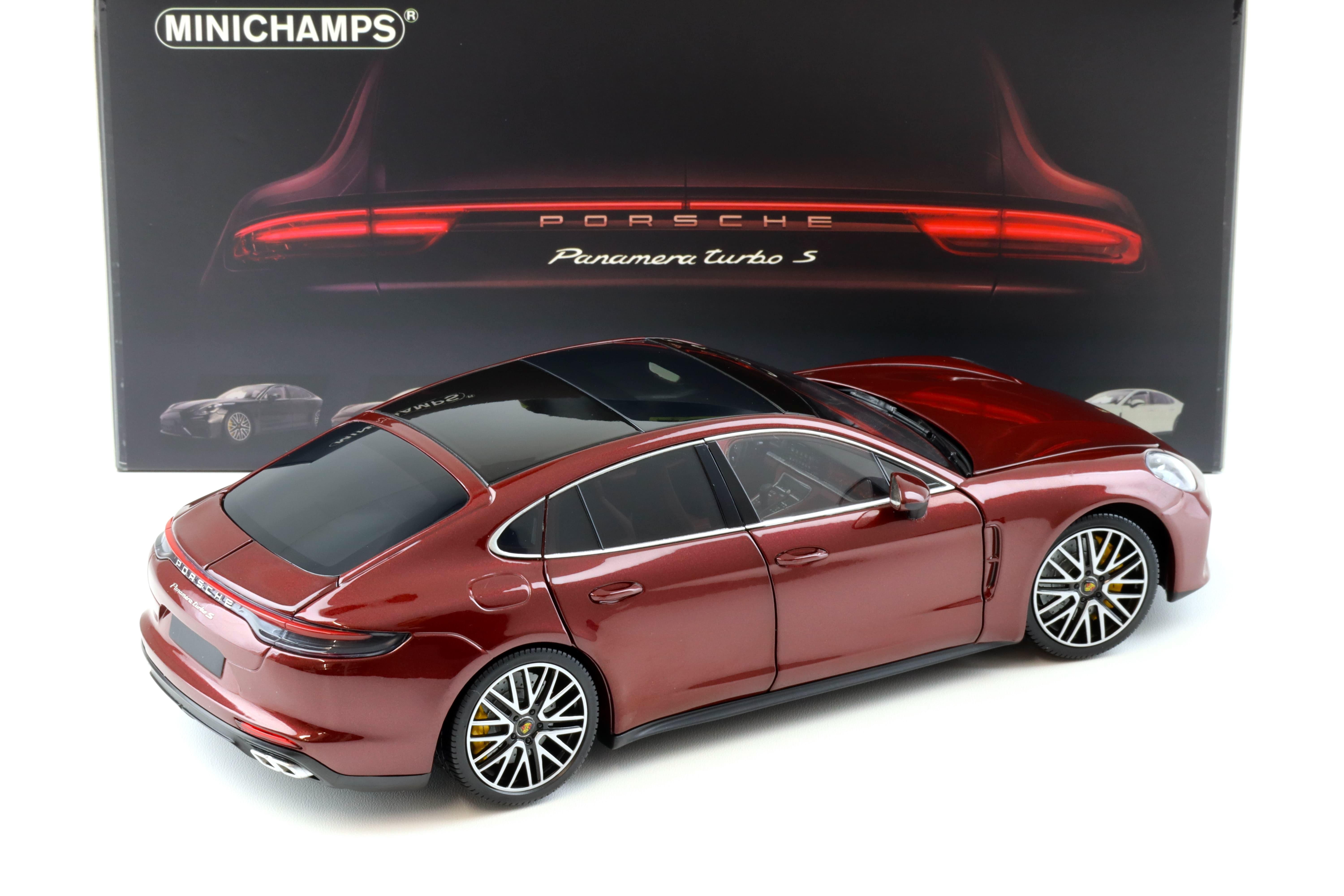 1:18 Minichamps Porsche Panamera Turbo S 2020 dark red metallic