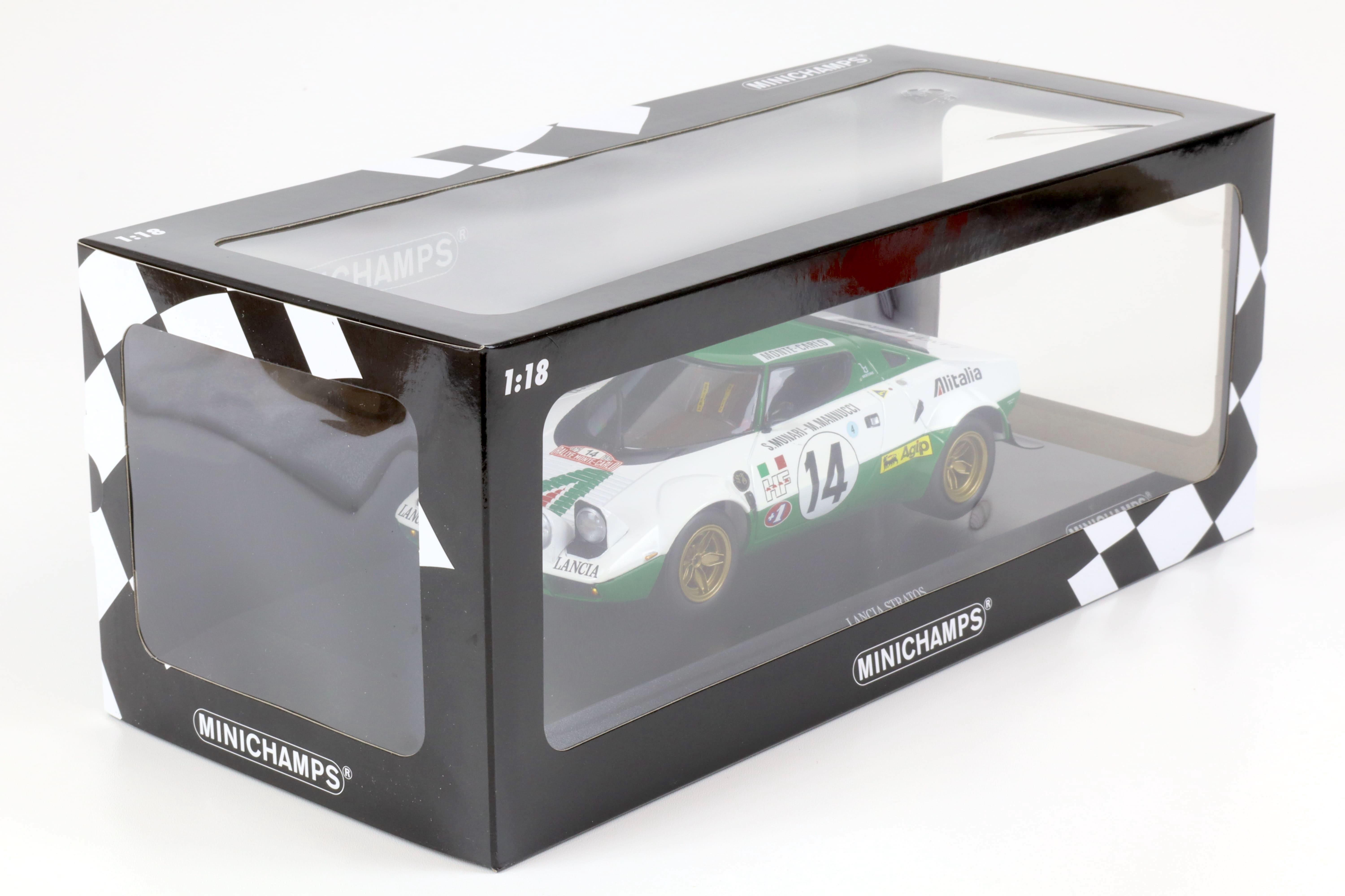 1:18 Minichamps Lancia Stratos Munari/ Mannucci #14 Winner Rally Monte Carlo 1975