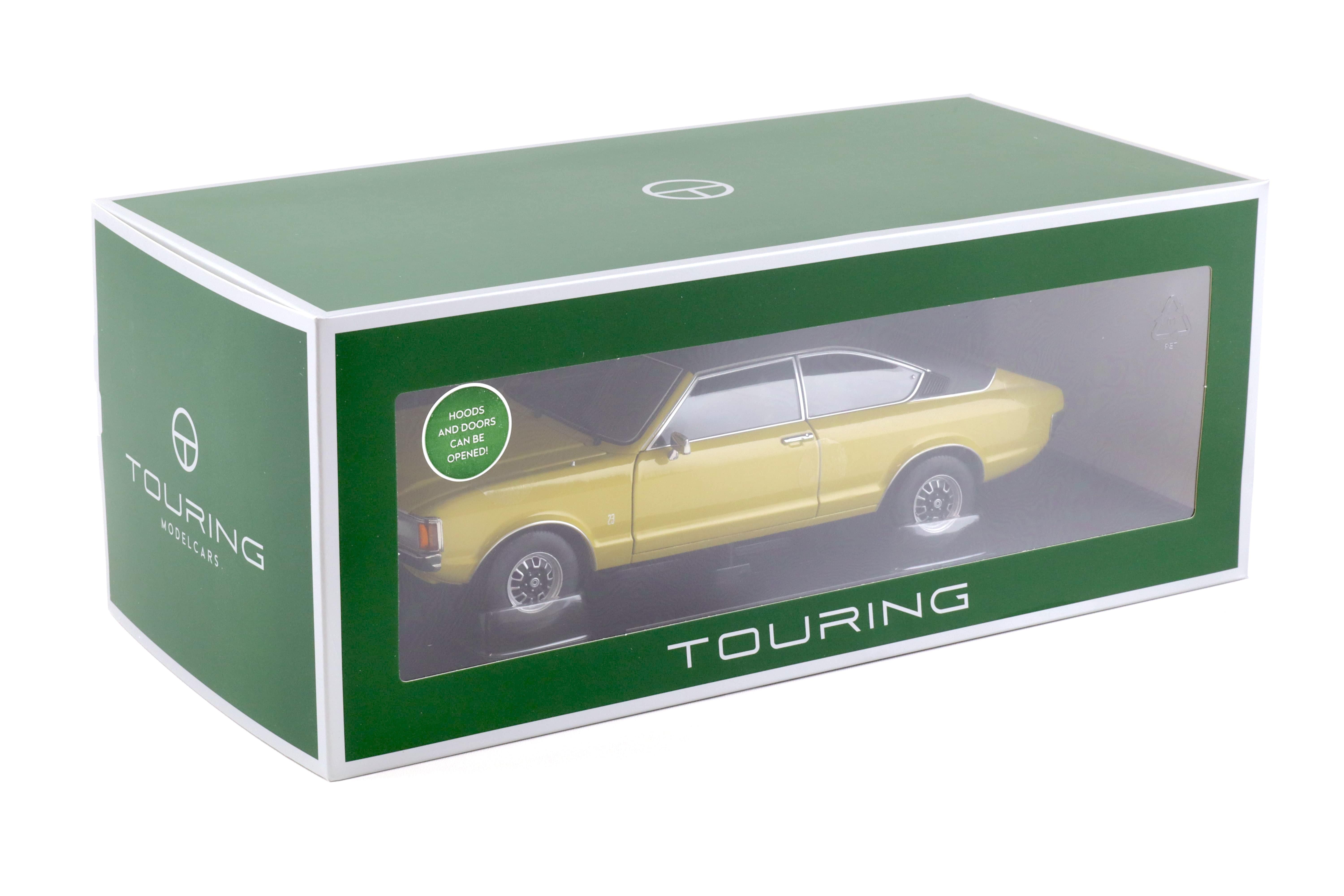 1:18 Touring Modelcars Ford Granada Consul Coupe 2. Series Daytona yellow 1975