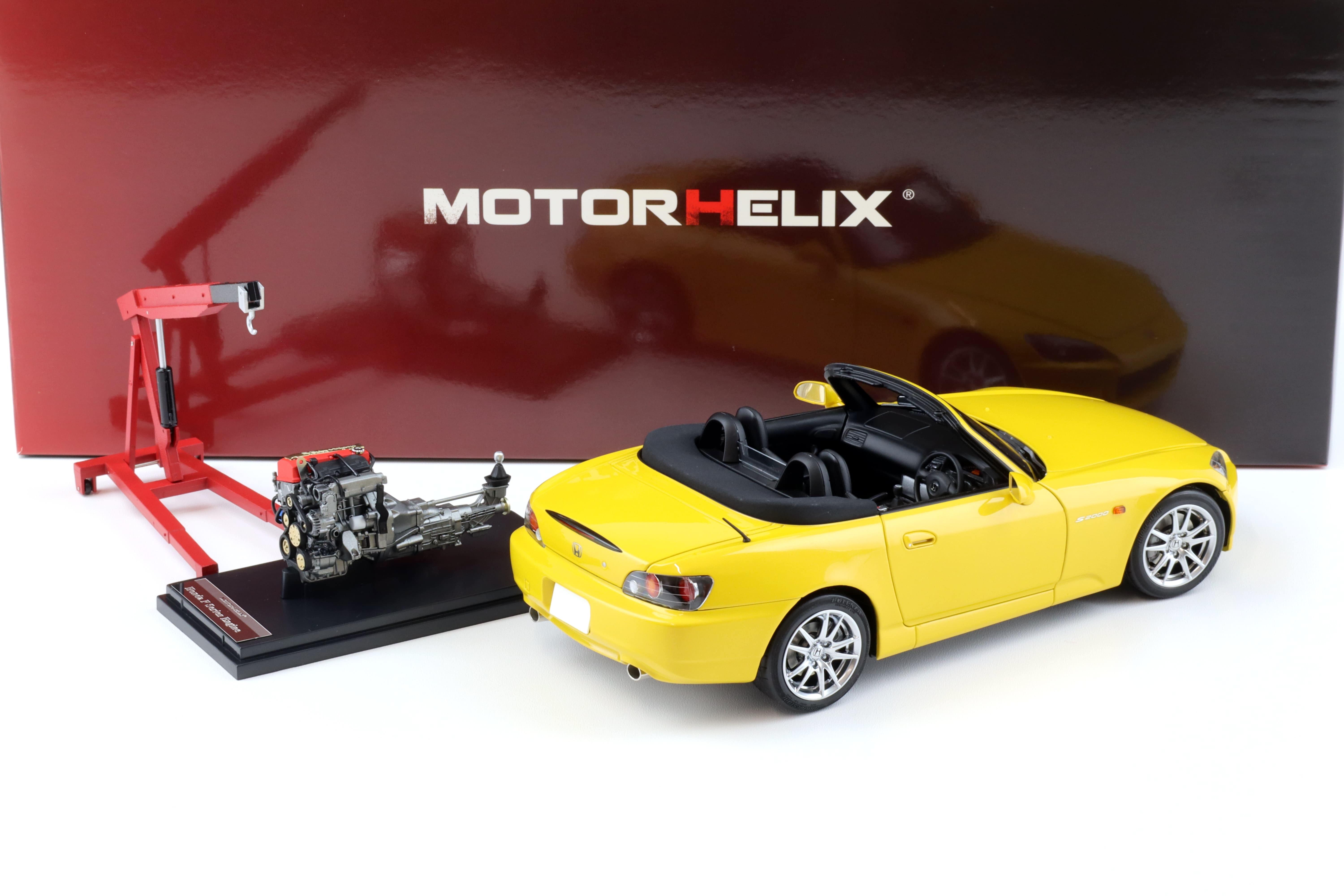 1:18 Motorhelix Honda S2000 (AP2) Indy yellow pearl + engine Diecast M85103