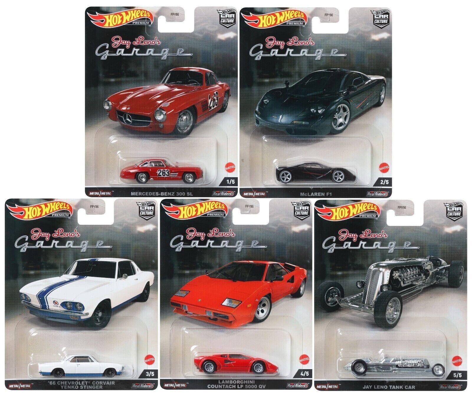 1:64 Hot Wheels Set 2022 Jay Leno's Garage Car Culture 5 pcs. Lamborghini, McLAREN